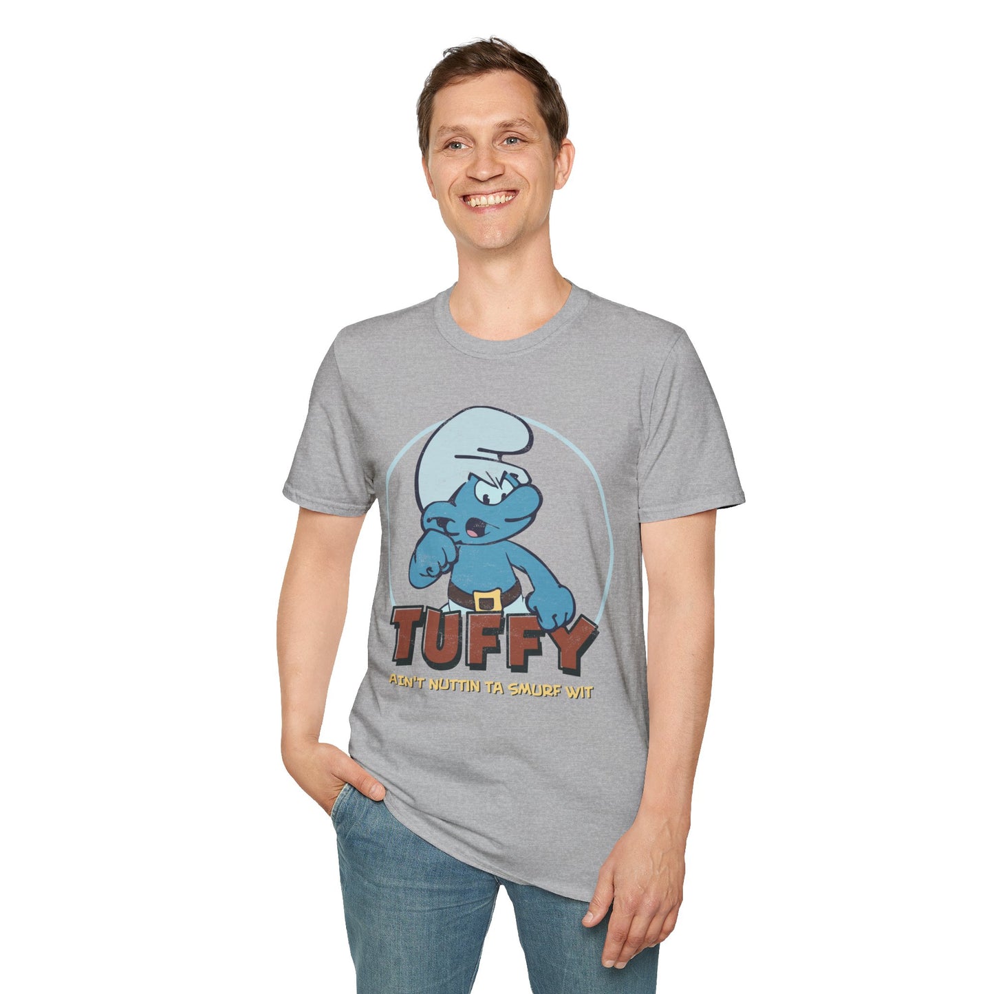 Tuffy Ain’t Nuttin Hip Hop Cartoon Parody Distressed Unisex Softstyle T-Shirt