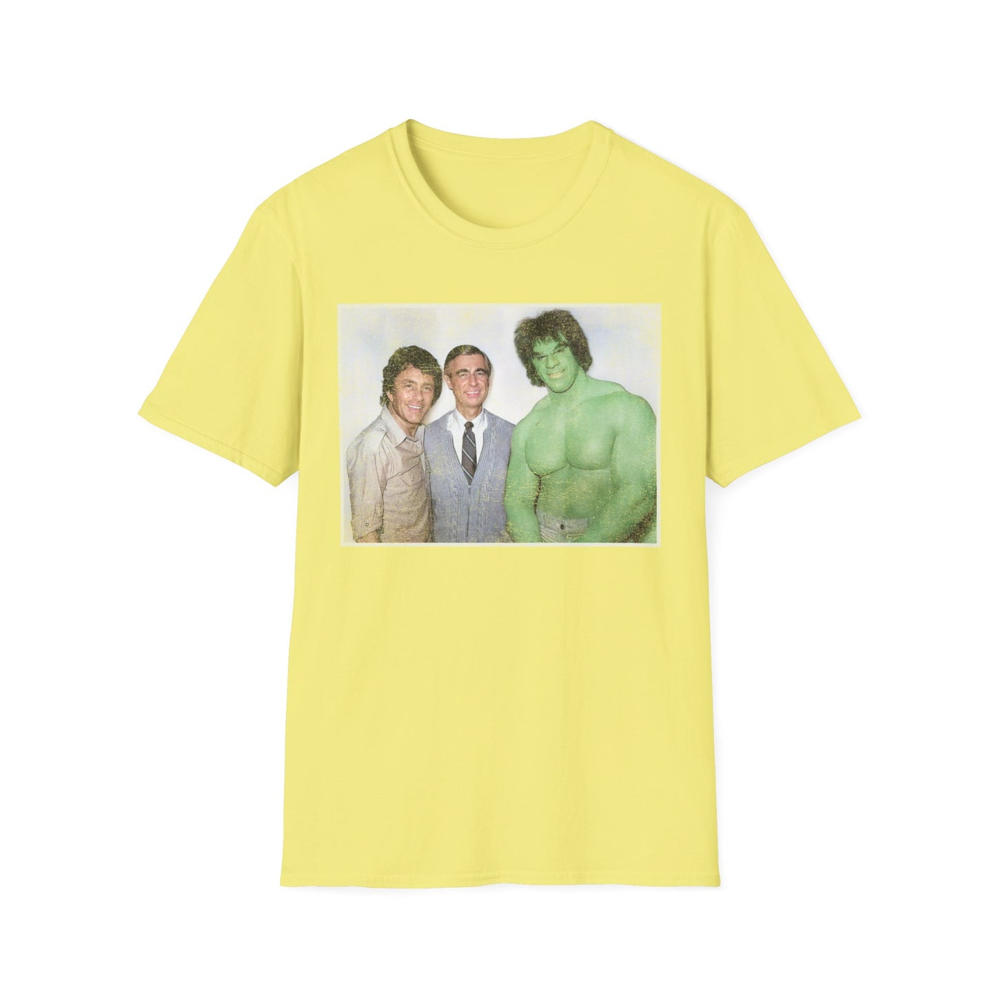 Kind Neighbor & The Green Giant 70s TV Legends Retro Distressed Unisex Softstyle T-Shirt