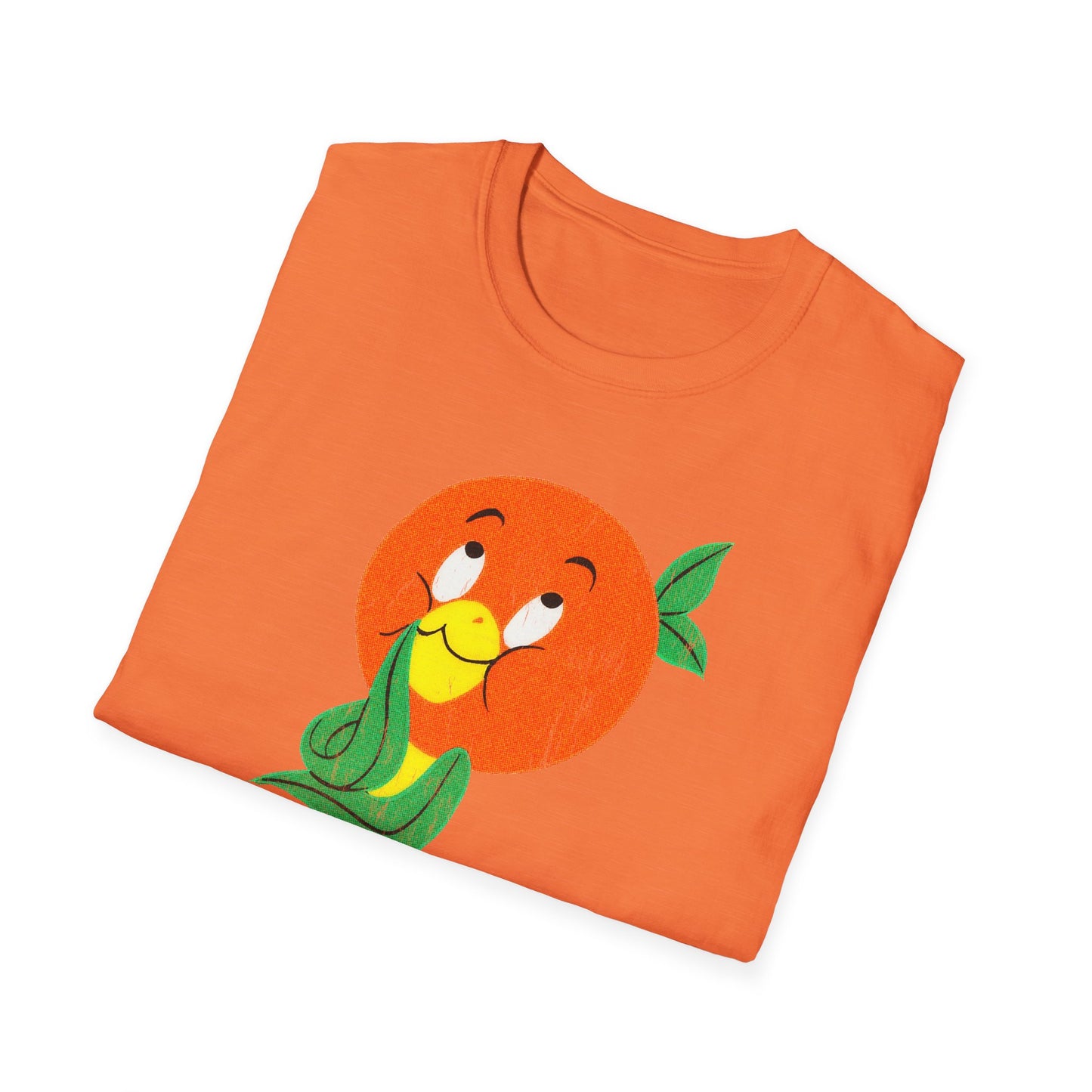 Orange Bird Distressed Softstyle Unisex T-Shirt