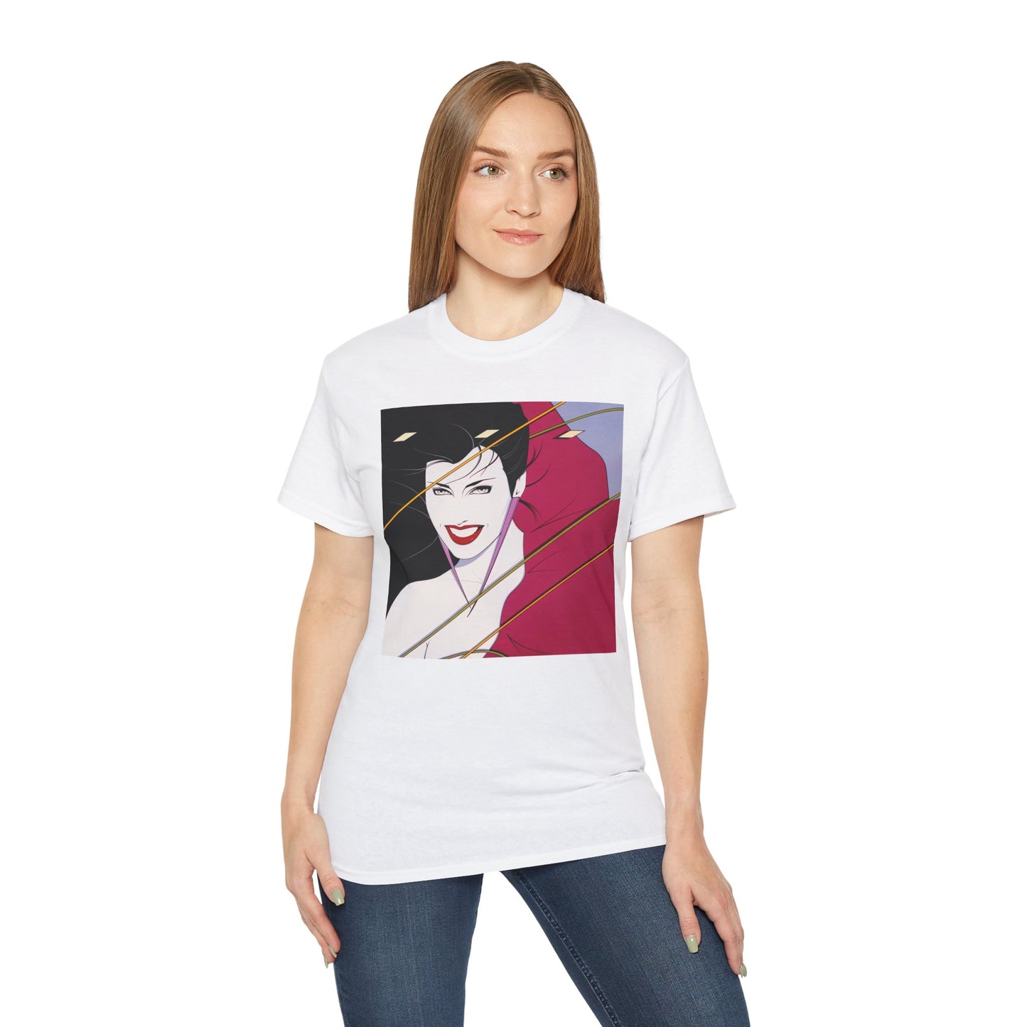 Rock-Inspired Opus 80s New Wave Glam Pop Art Cover Portrait Unisex Tee