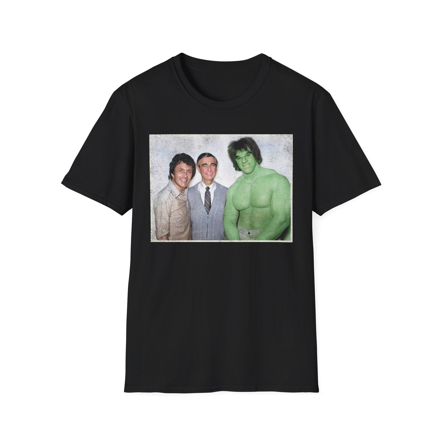 Kind Neighbor & The Green Giant 70s TV Legends Retro Distressed Unisex Softstyle T-Shirt