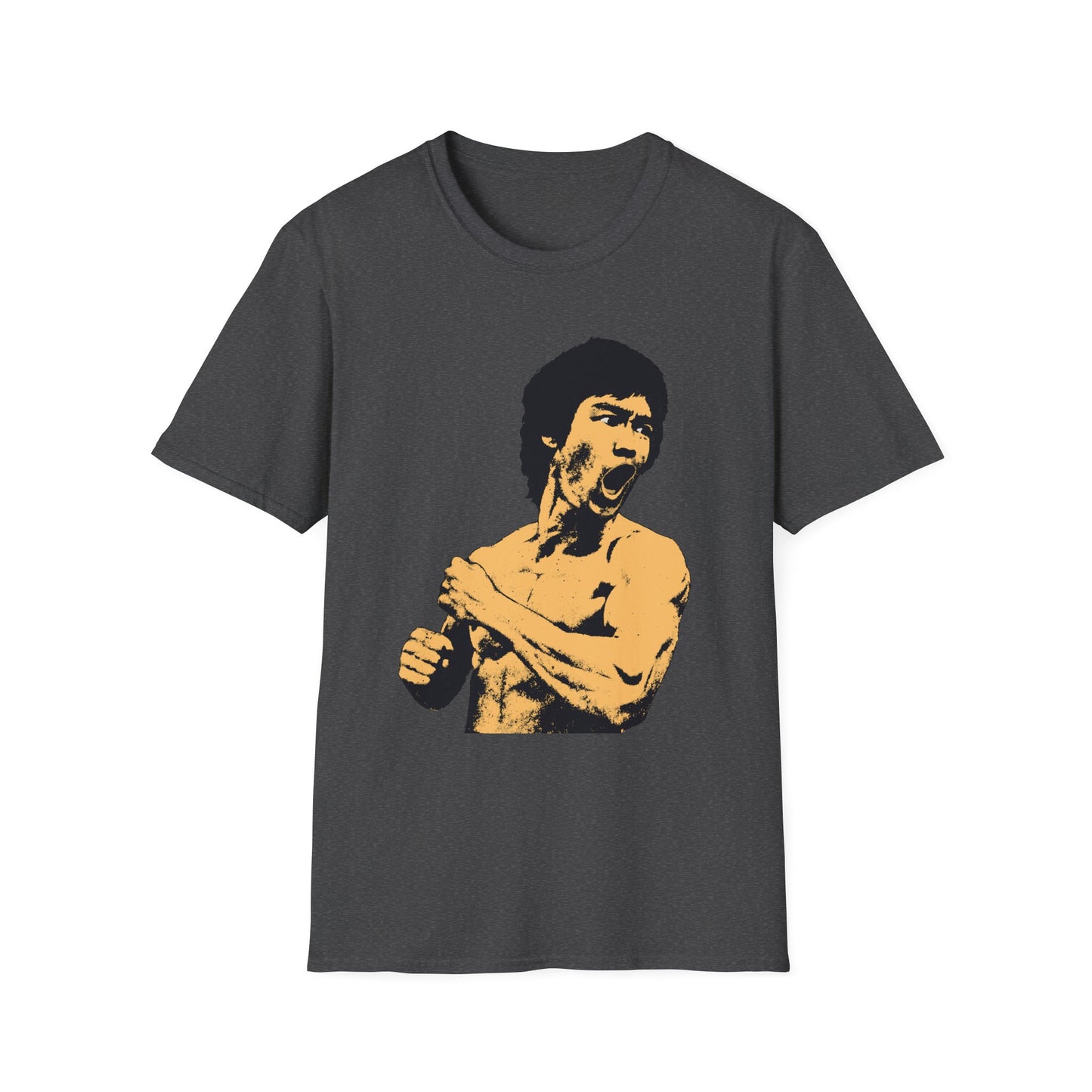 Dragon Kung-Fu Icon Halftone Pop Art Unisex Softstyle T-Shirt