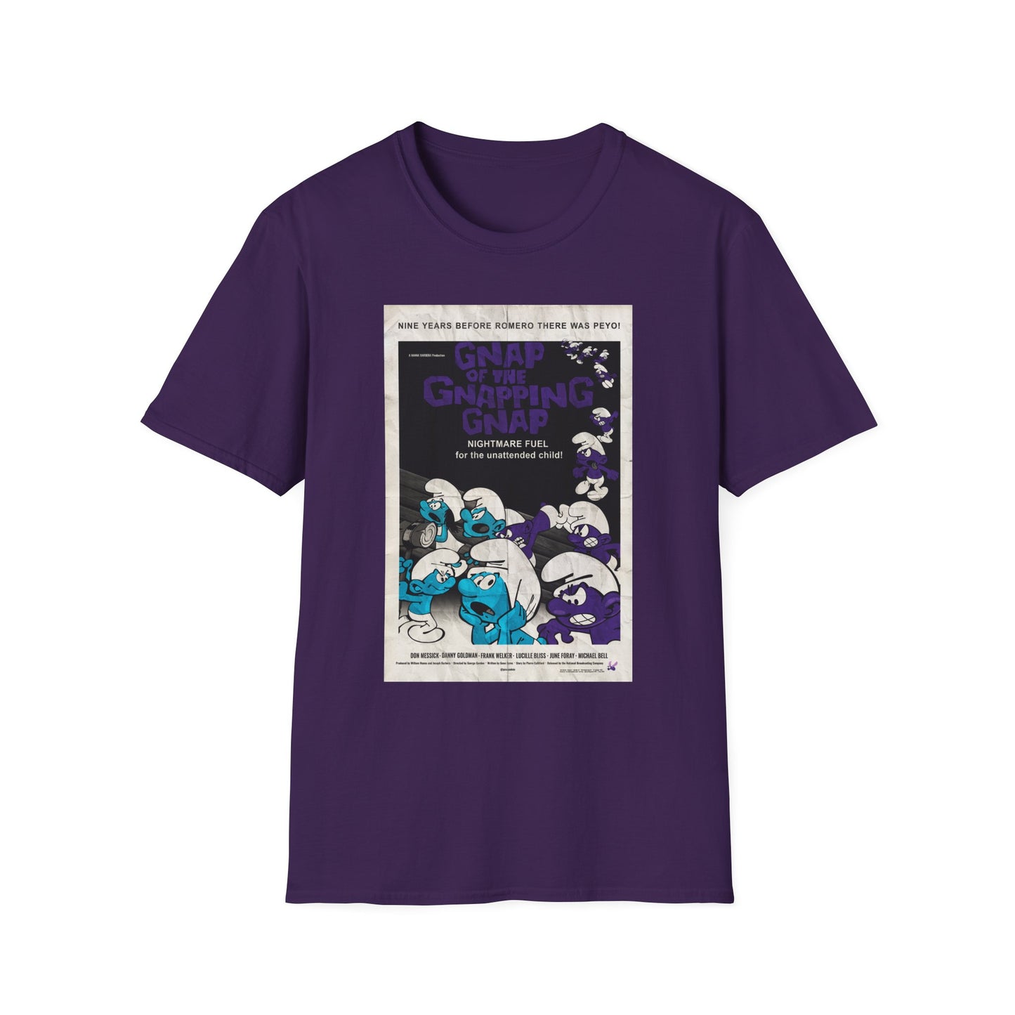 GNAP OF THE GNAPPING GNAP x Night of the Living Dead Poster (Vintage) Unisex Softstyle T-Shirt