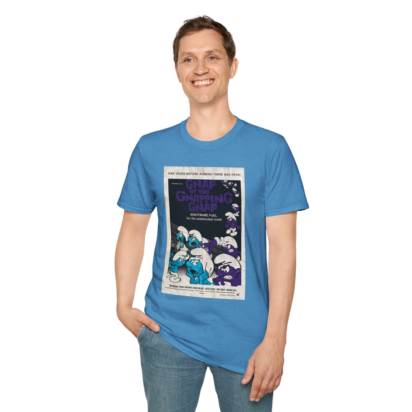 GNAP OF THE GNAPPING GNAP x Night of the Living Dead Poster (Vintage) Unisex Softstyle T-Shirt