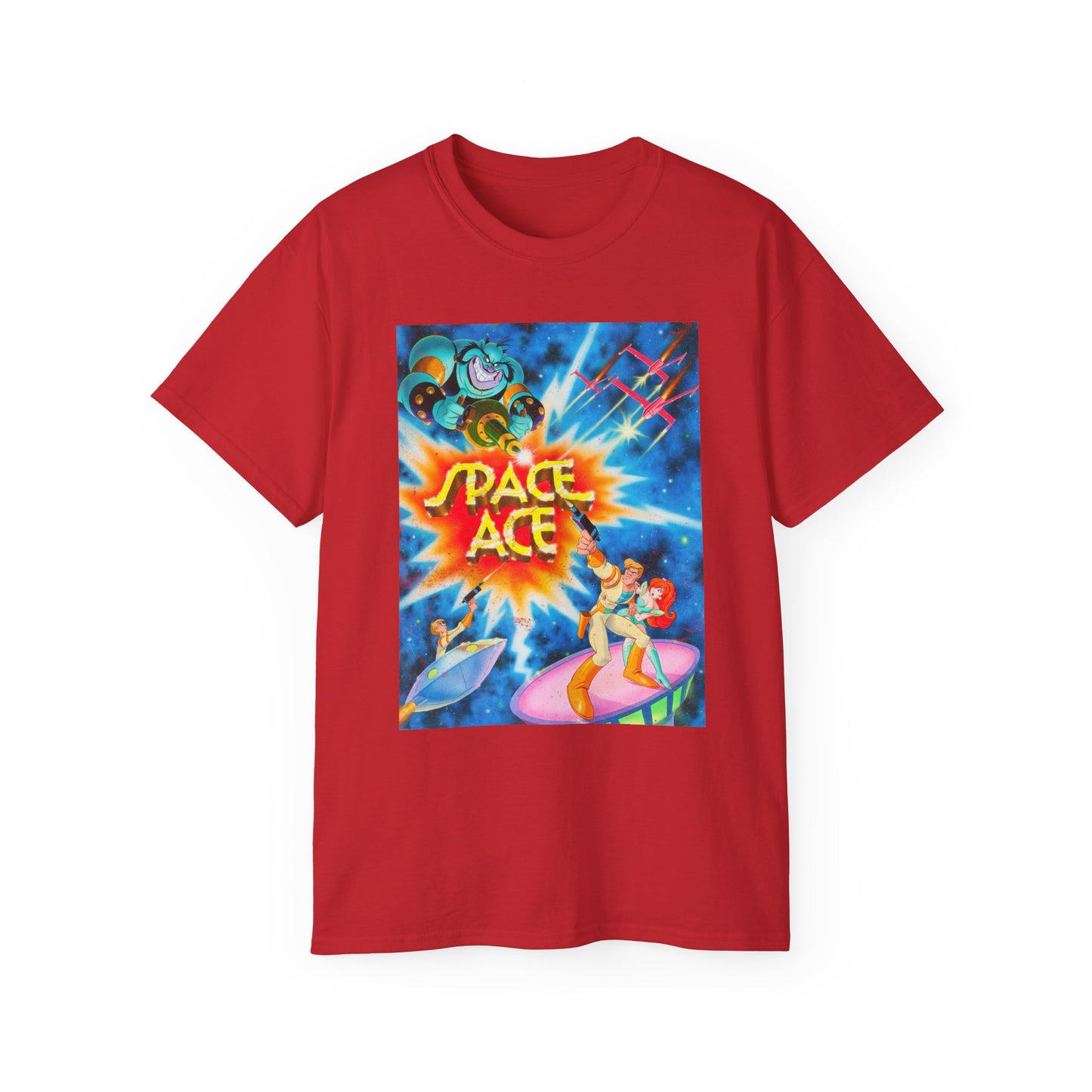 Space Ace, Kimberly & Commander Borf ’80s Arcade Cabinet Classic Unisex Tee