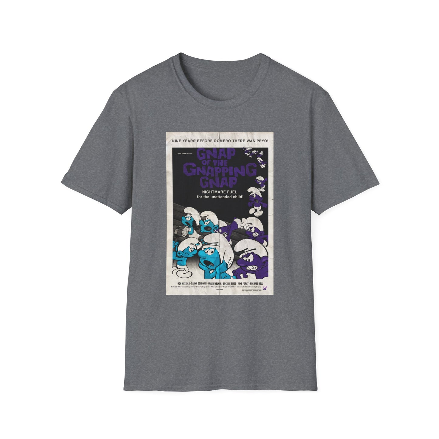 GNAP OF THE GNAPPING GNAP x Night of the Living Dead Poster (Vintage) Unisex Softstyle T-Shirt