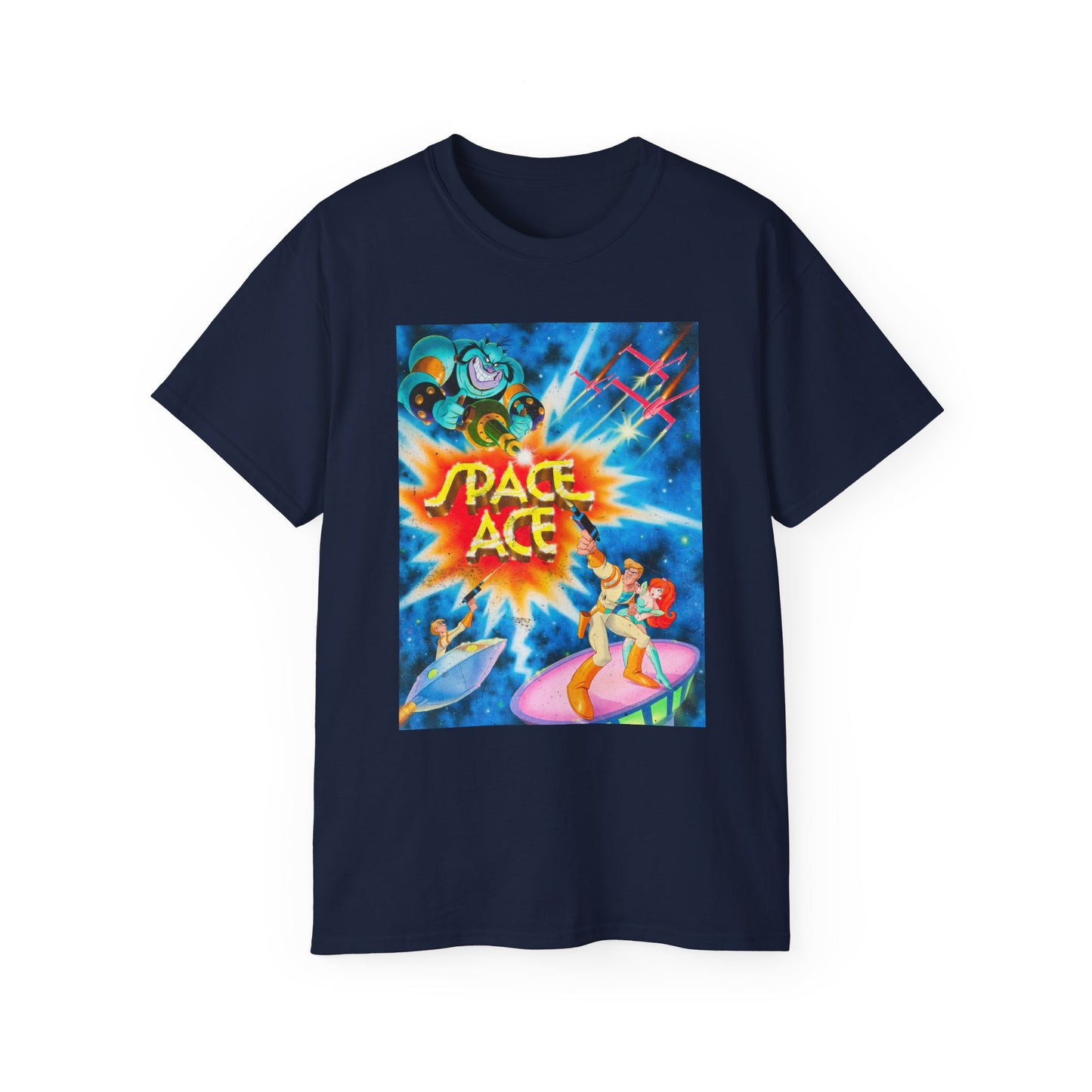 Space Ace, Kimberly & Commander Borf ’80s Arcade Cabinet Classic Unisex Tee
