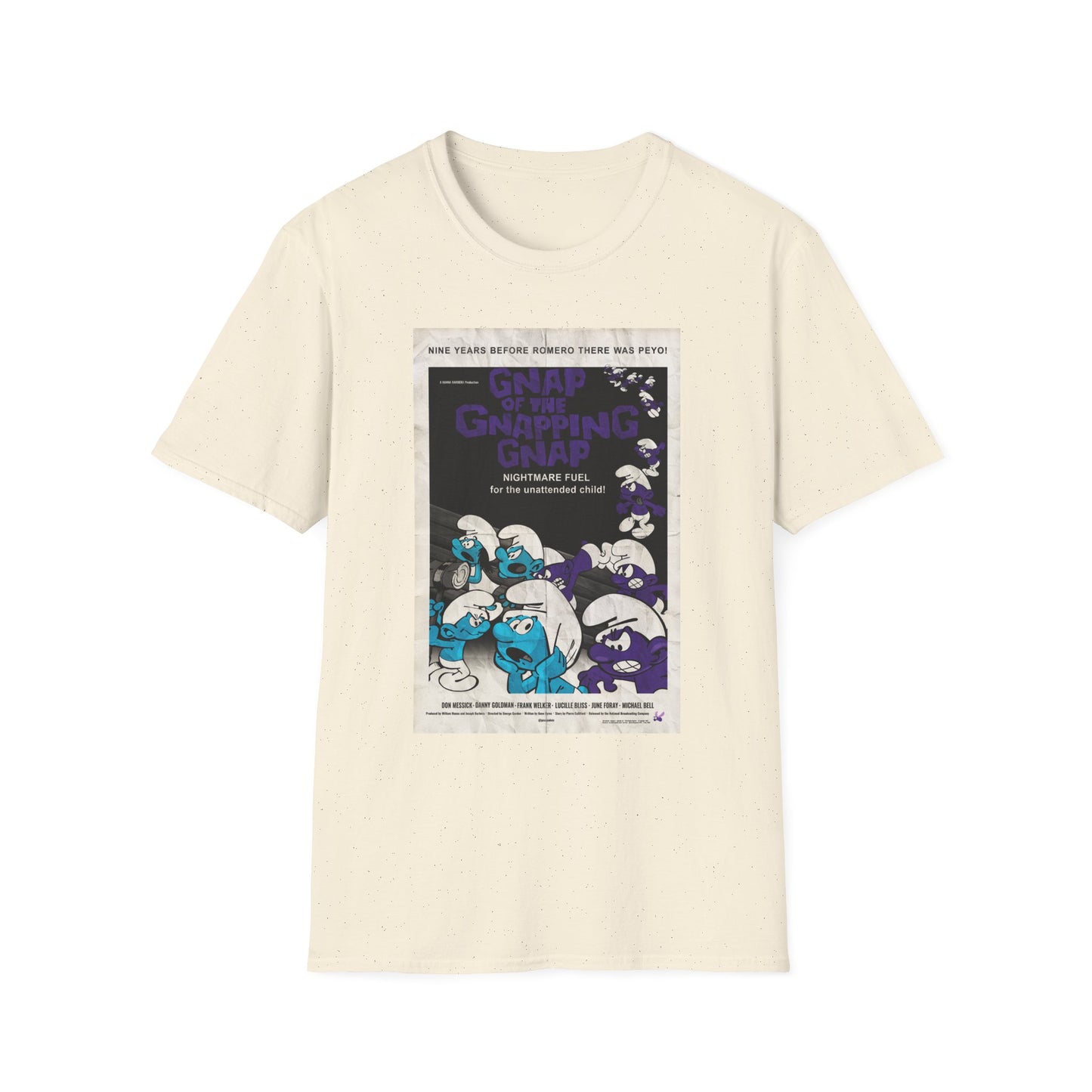 GNAP OF THE GNAPPING GNAP x Night of the Living Dead Poster (Vintage) Unisex Softstyle T-Shirt