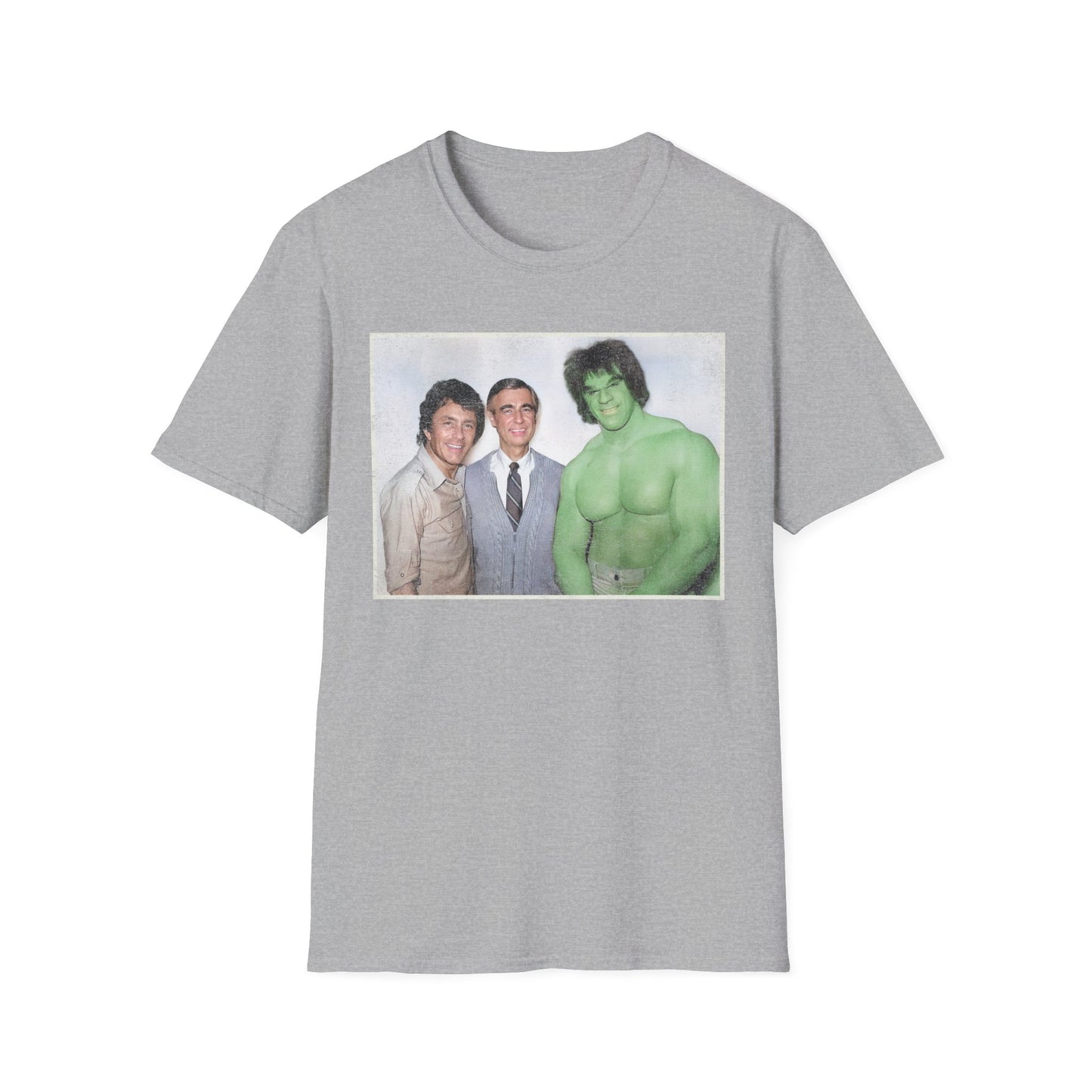 Kind Neighbor & The Green Giant 70s TV Legends Retro Distressed Unisex Softstyle T-Shirt