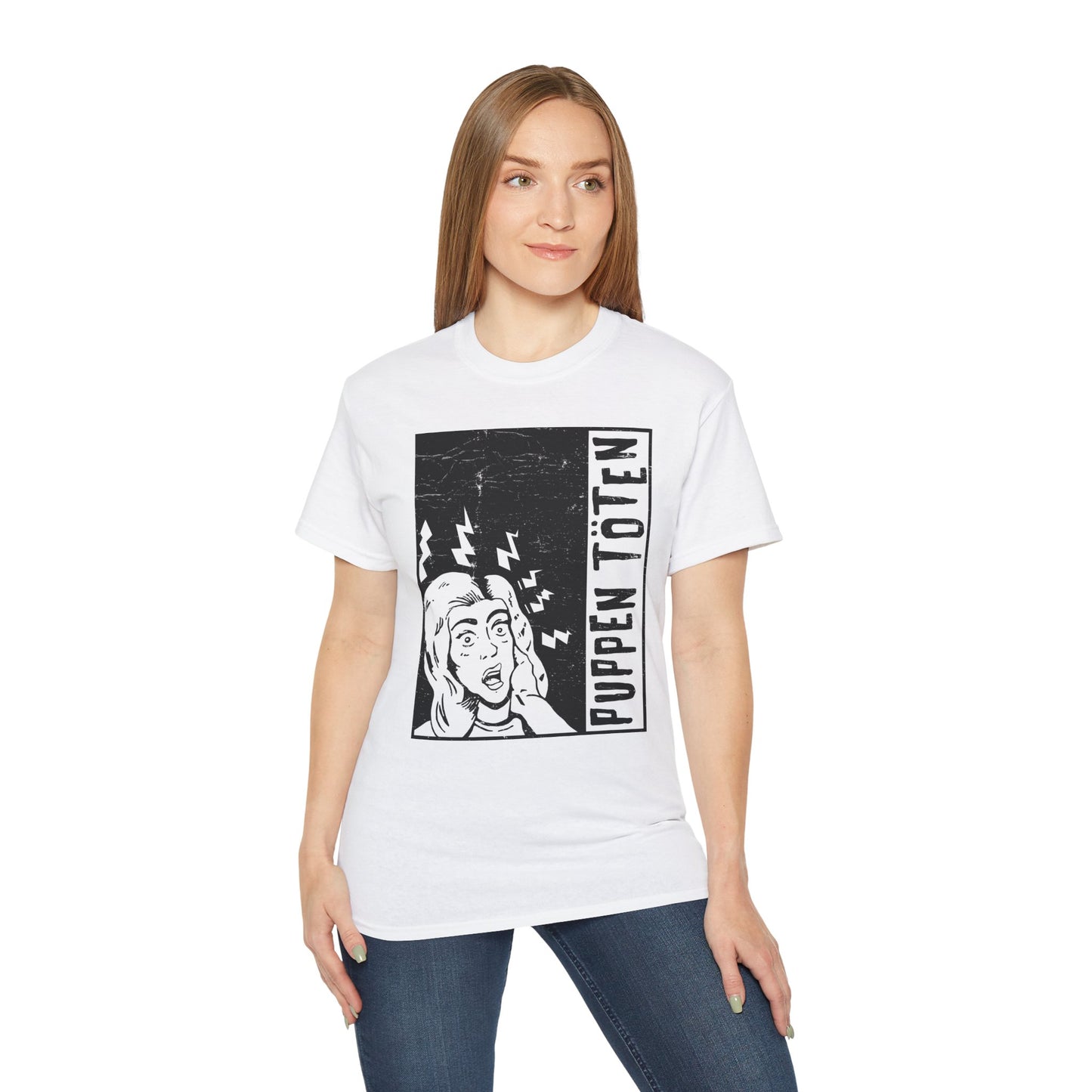 PUPPEN TÖTEN (‘Kill Dolls’) Punk Band | As Worn By Lila Pitts Distressed Unisex Tee