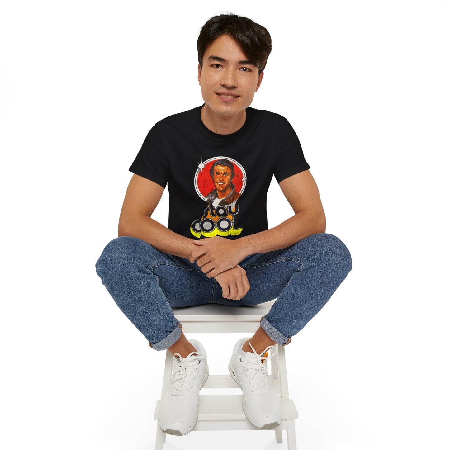 Stay Cool 70s TV Retro Distressed Unisex Tee