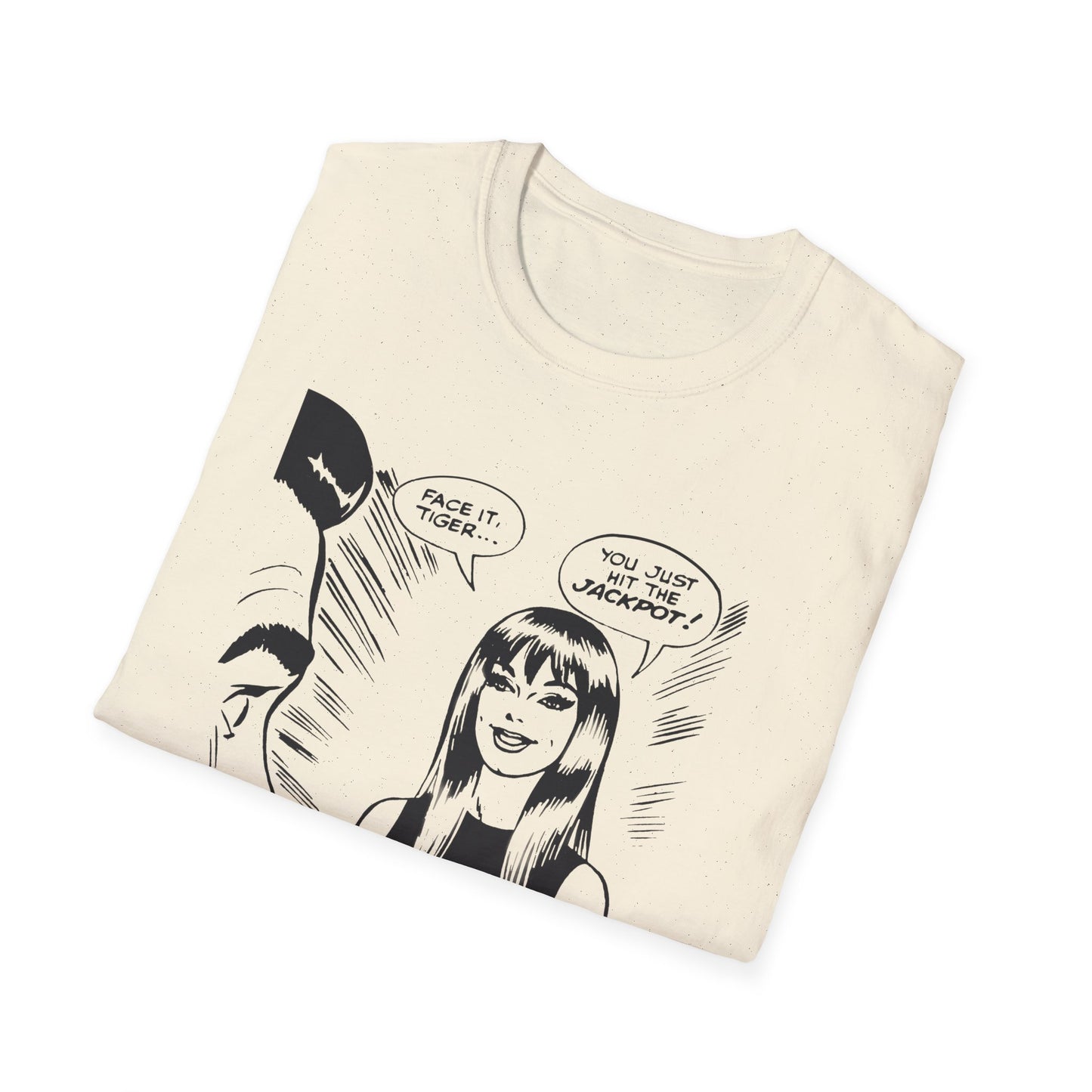Face It, Tiger... Lineart Panel Unisex Softstyle T-Shirt
