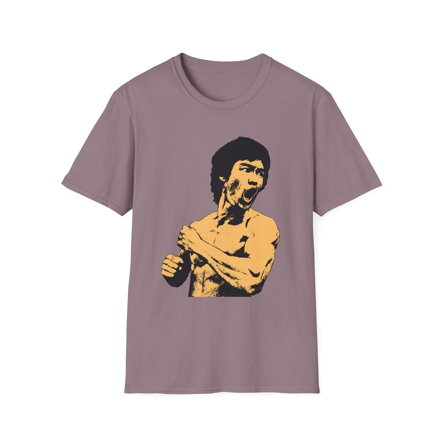 Dragon Kung-Fu Icon Halftone Pop Art Unisex Softstyle T-Shirt