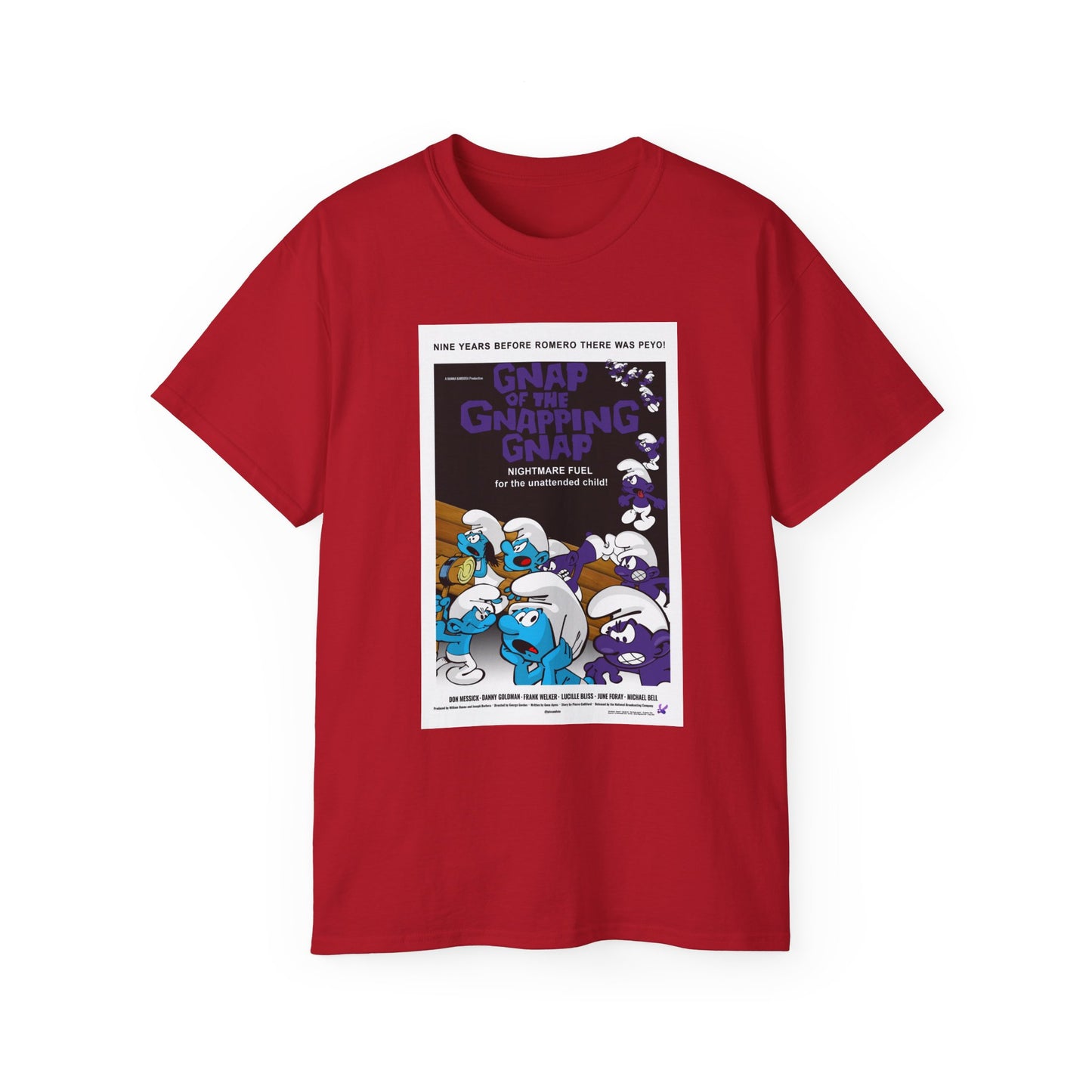GNAP OF THE GNAPPING GNAP x Night of the Living Dead Poster (Full Color) Unisex Ultra Cotton Tee