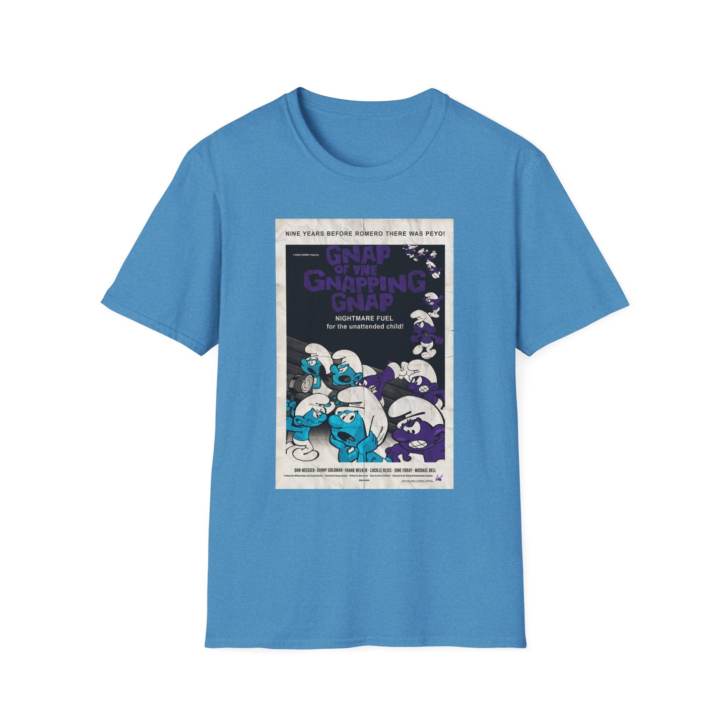 GNAP OF THE GNAPPING GNAP x Night of the Living Dead Poster (Vintage) Unisex Softstyle T-Shirt