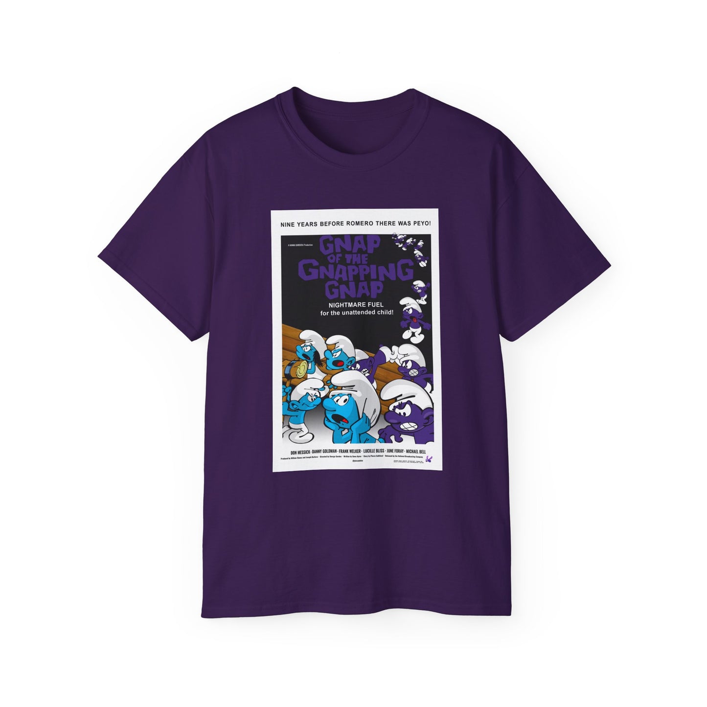 GNAP OF THE GNAPPING GNAP x Night of the Living Dead Poster (Full Color) Unisex Ultra Cotton Tee