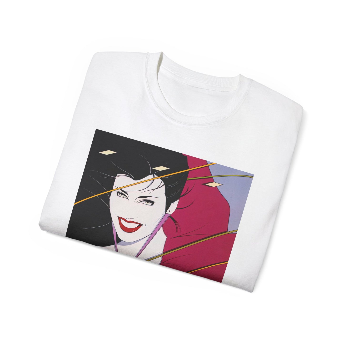 Rock-Inspired Opus 80s New Wave Glam Pop Art Cover Portrait Unisex Tee