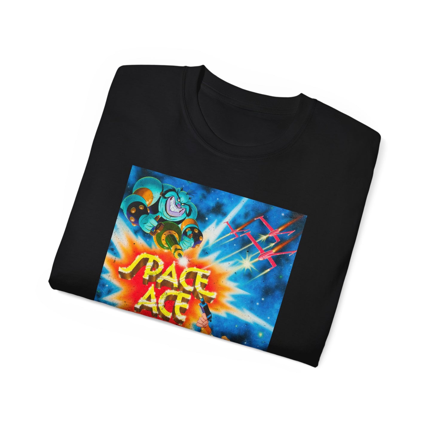 Space Ace, Kimberly & Commander Borf ’80s Arcade Cabinet Classic Unisex Tee