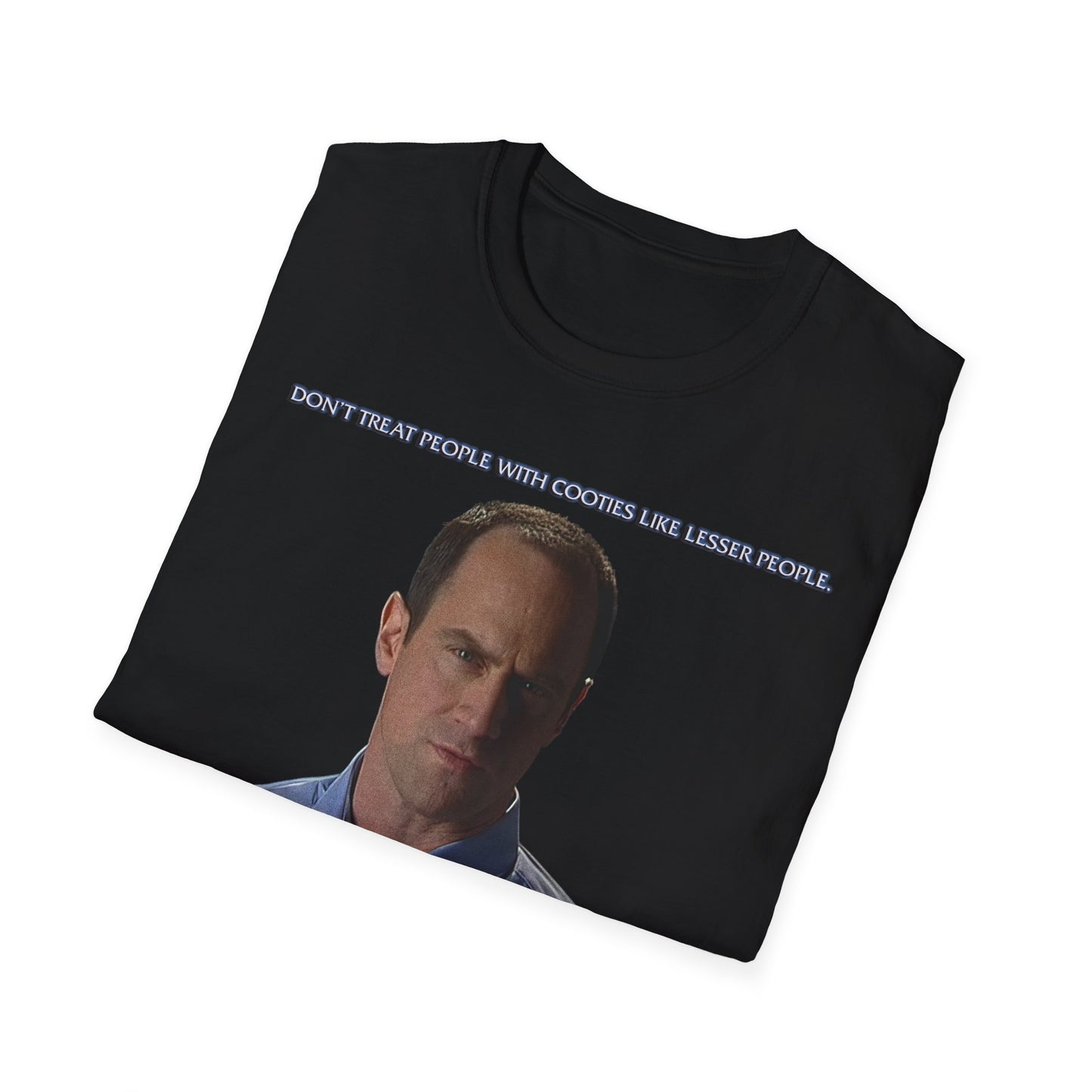 Christopher Meloni Detective Stabler-Inspired Wonder Showzen Cooties PSA Parody Unisex Softstyle T-Shirt
