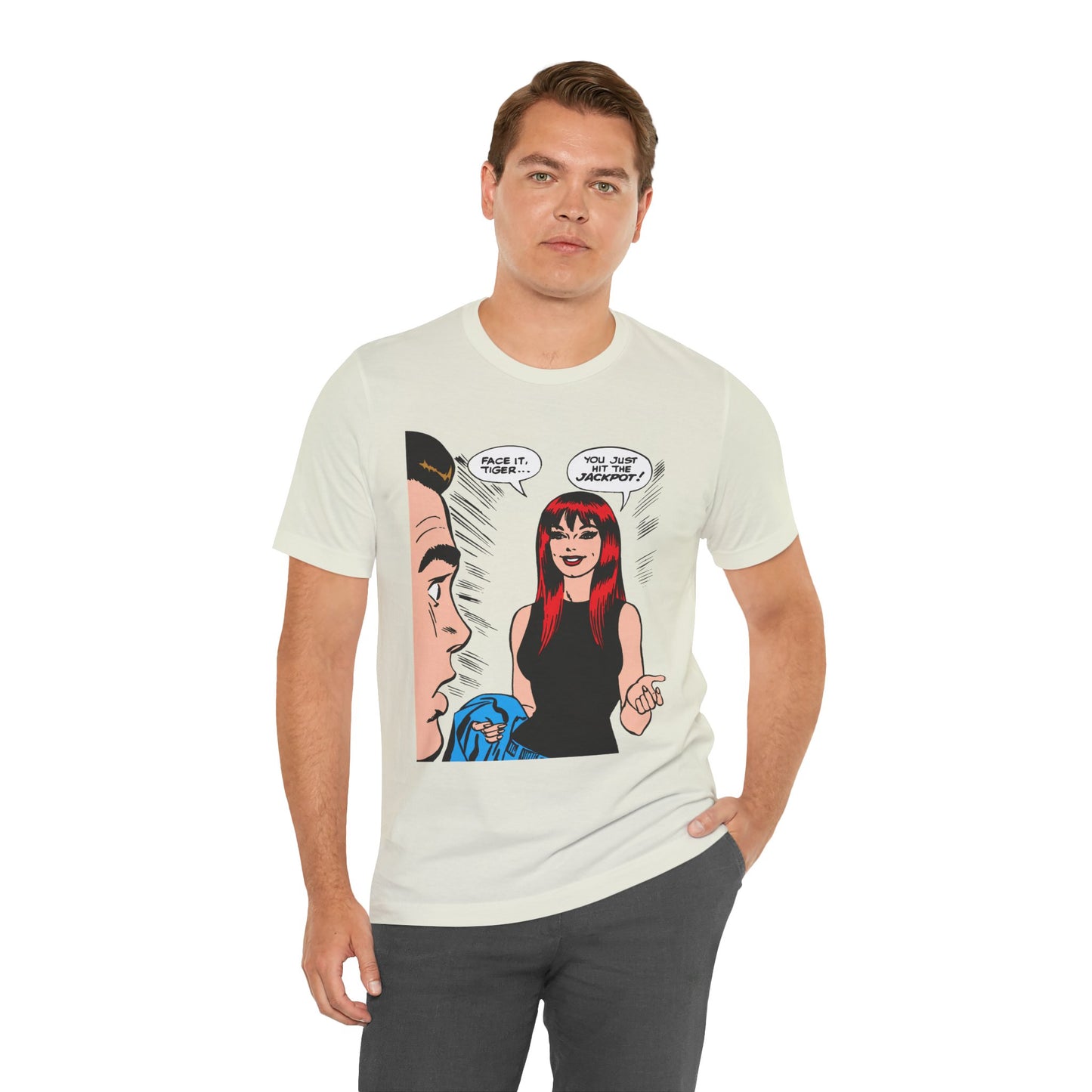 Face It, Tiger... Pop Art Color Panel Unisex Jersey Tee
