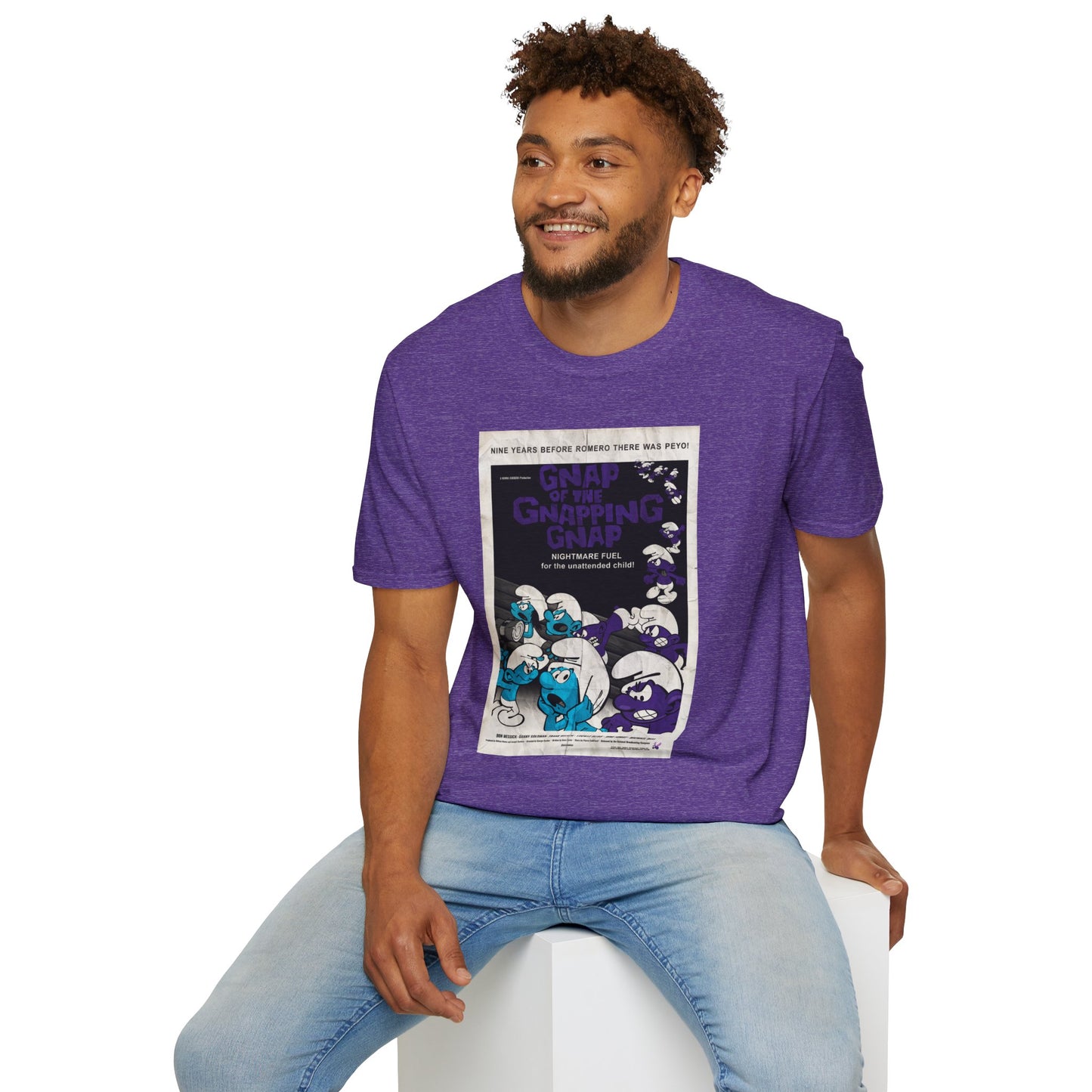 GNAP OF THE GNAPPING GNAP x Night of the Living Dead Poster (Vintage) Unisex Softstyle T-Shirt