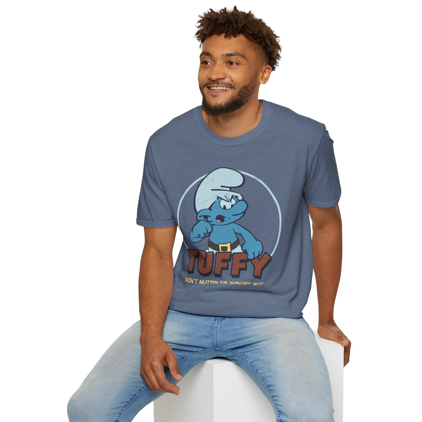 Tuffy Ain’t Nuttin Hip Hop Cartoon Parody Distressed Unisex Softstyle T-Shirt