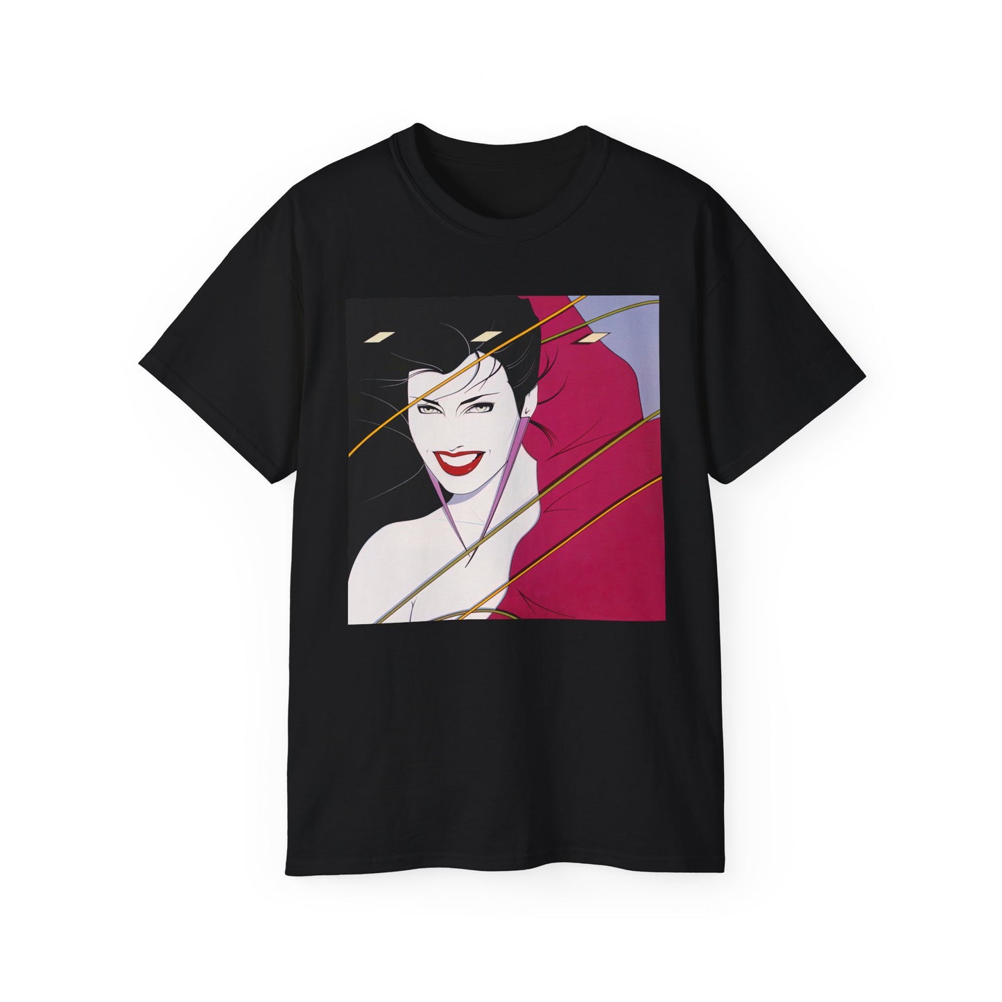Rock-Inspired Opus 80s New Wave Glam Pop Art Cover Portrait Unisex Tee