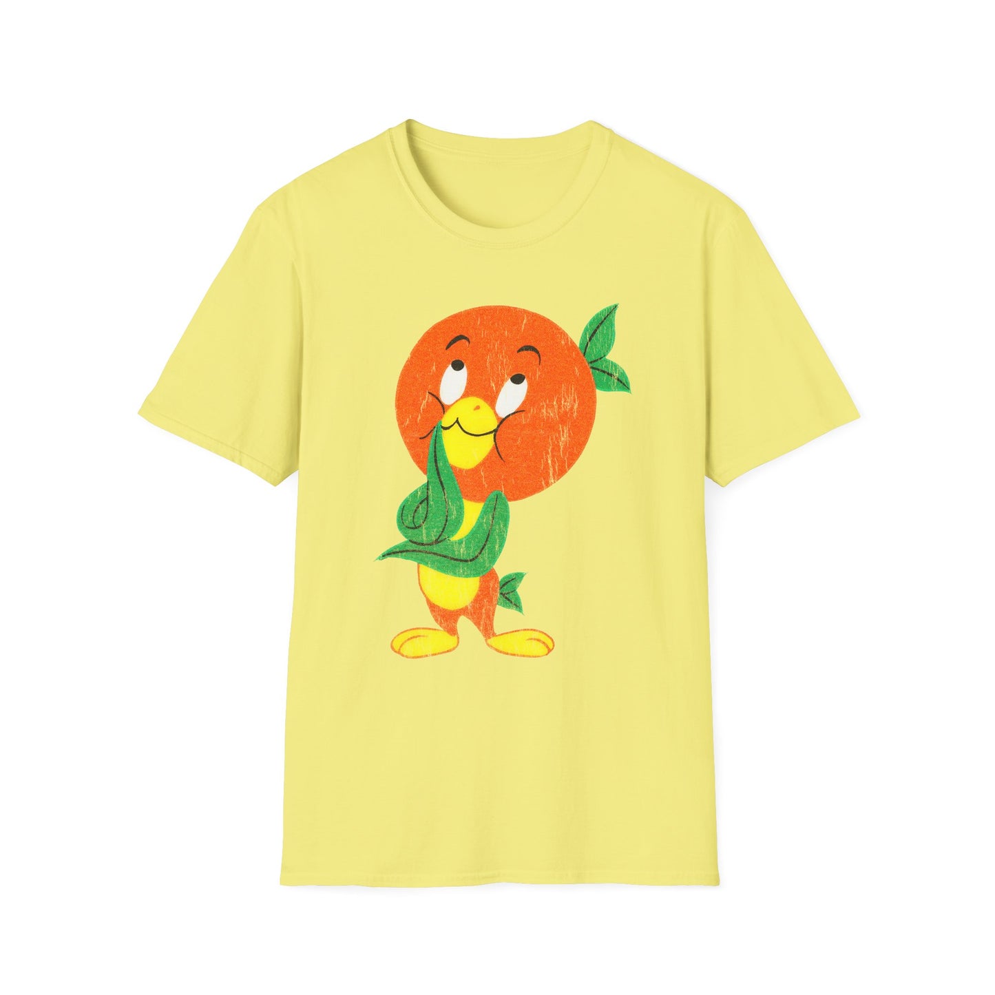 Orange Bird Distressed Softstyle Unisex T-Shirt