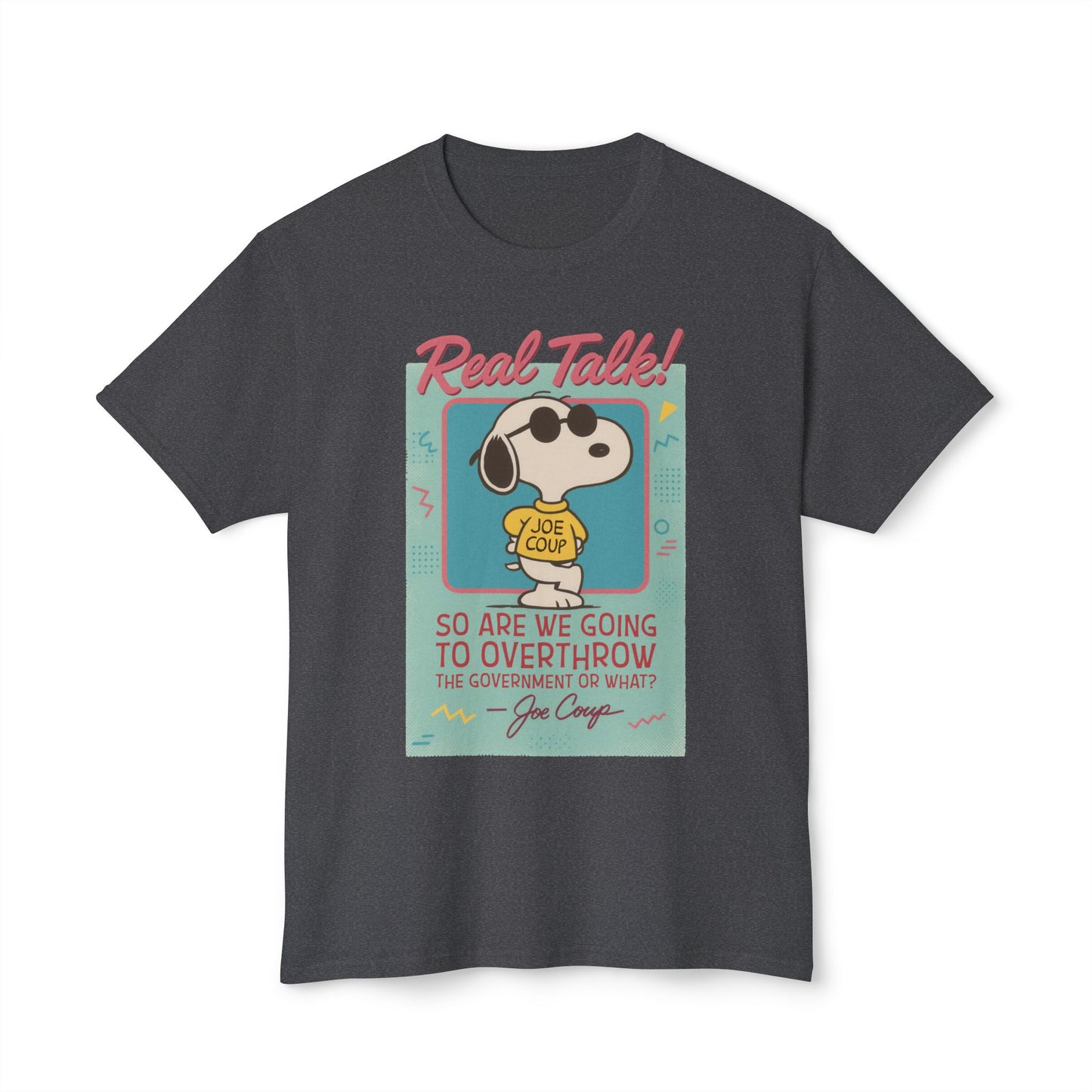 Joe Coup Funny Cartoon Beagle Meme Political Humor T-Shirt