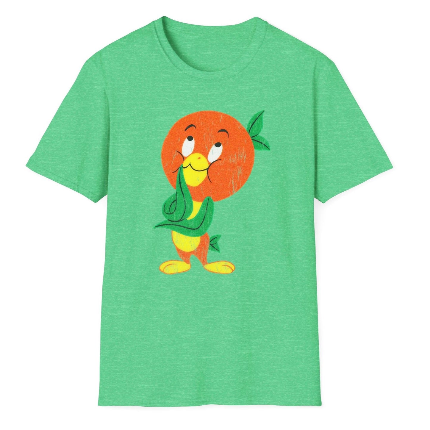 Orange Bird Distressed Softstyle Unisex T-Shirt