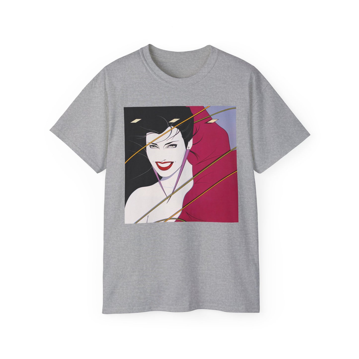 Rock-Inspired Opus 80s New Wave Glam Pop Art Cover Portrait Unisex Tee