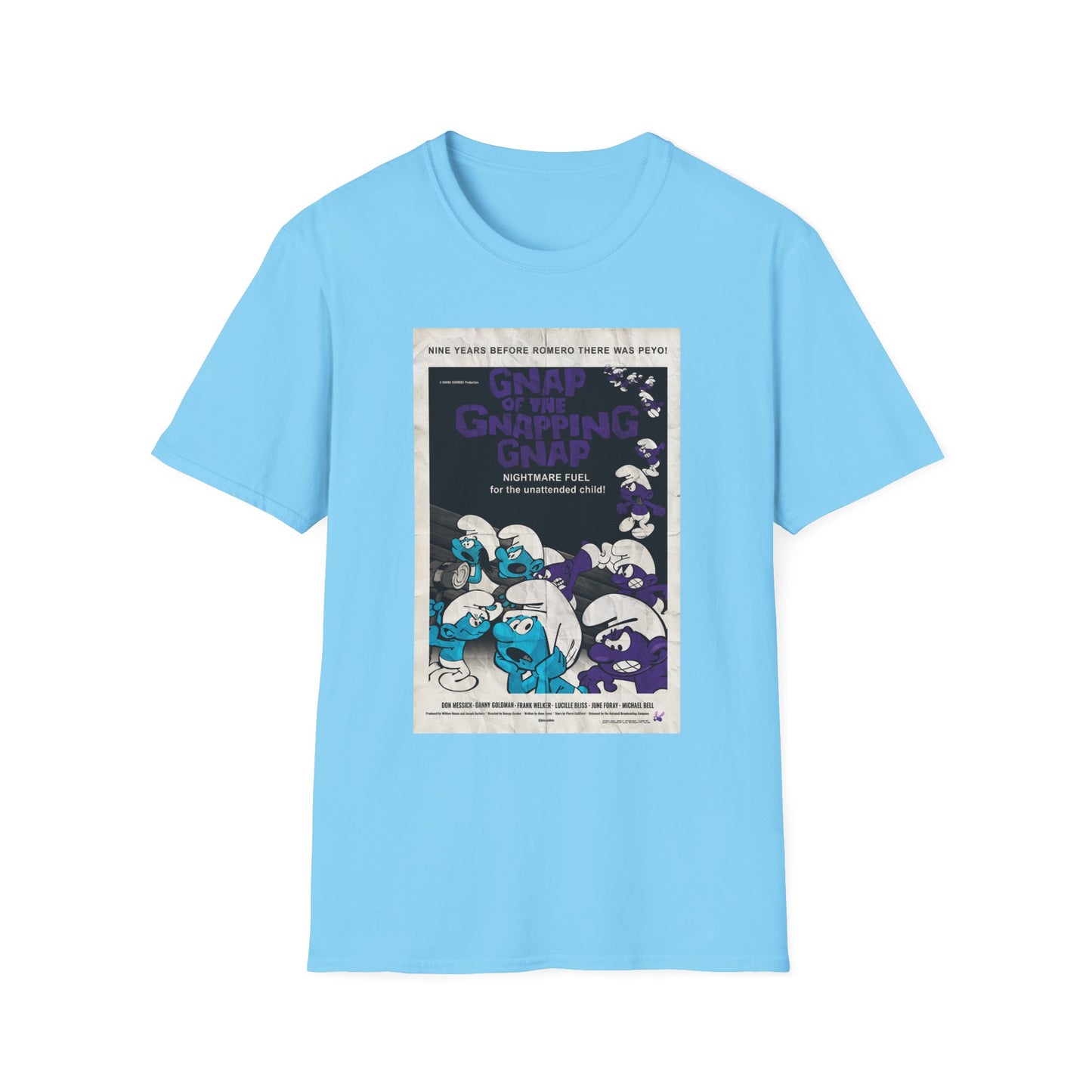 GNAP OF THE GNAPPING GNAP x Night of the Living Dead Poster (Vintage) Unisex Softstyle T-Shirt