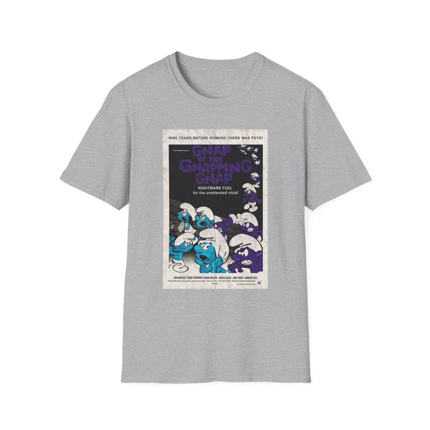 GNAP OF THE GNAPPING GNAP x Night of the Living Dead Poster (Vintage) Unisex Softstyle T-Shirt