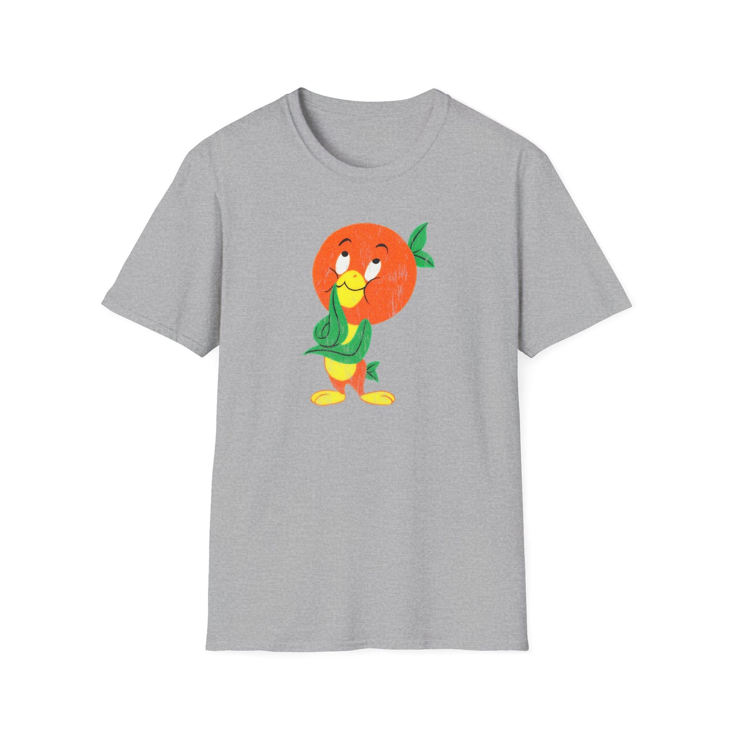 Orange Bird Distressed Softstyle Unisex T-Shirt