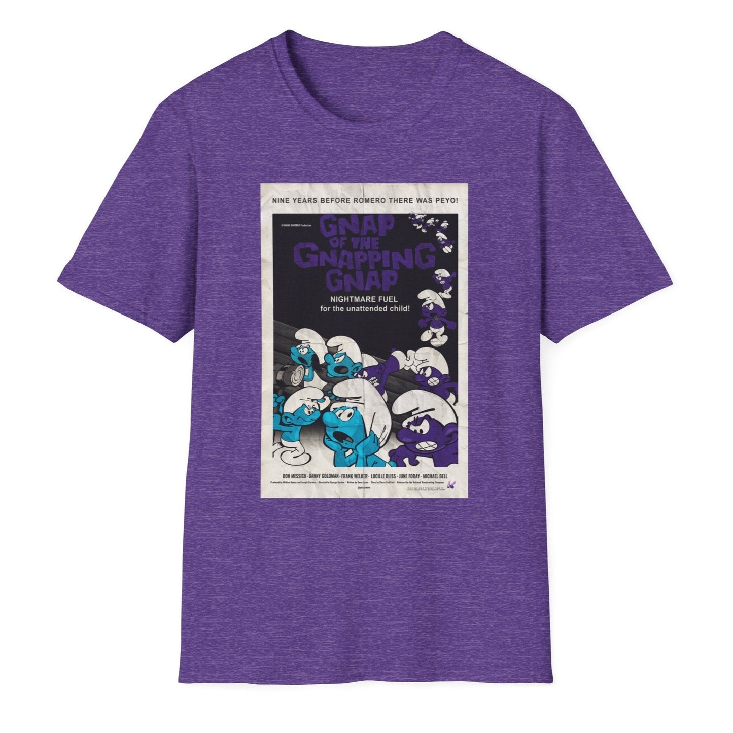 GNAP OF THE GNAPPING GNAP x Night of the Living Dead Poster (Vintage) Unisex Softstyle T-Shirt