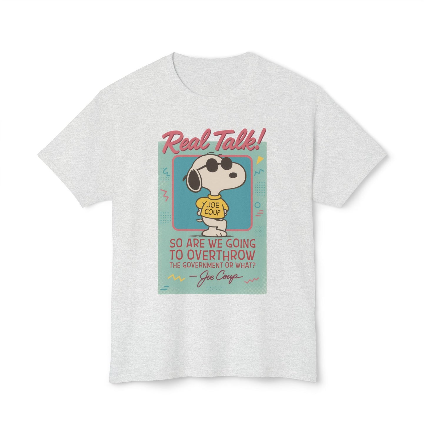Joe Coup Funny Cartoon Beagle Meme Political Humor T-Shirt