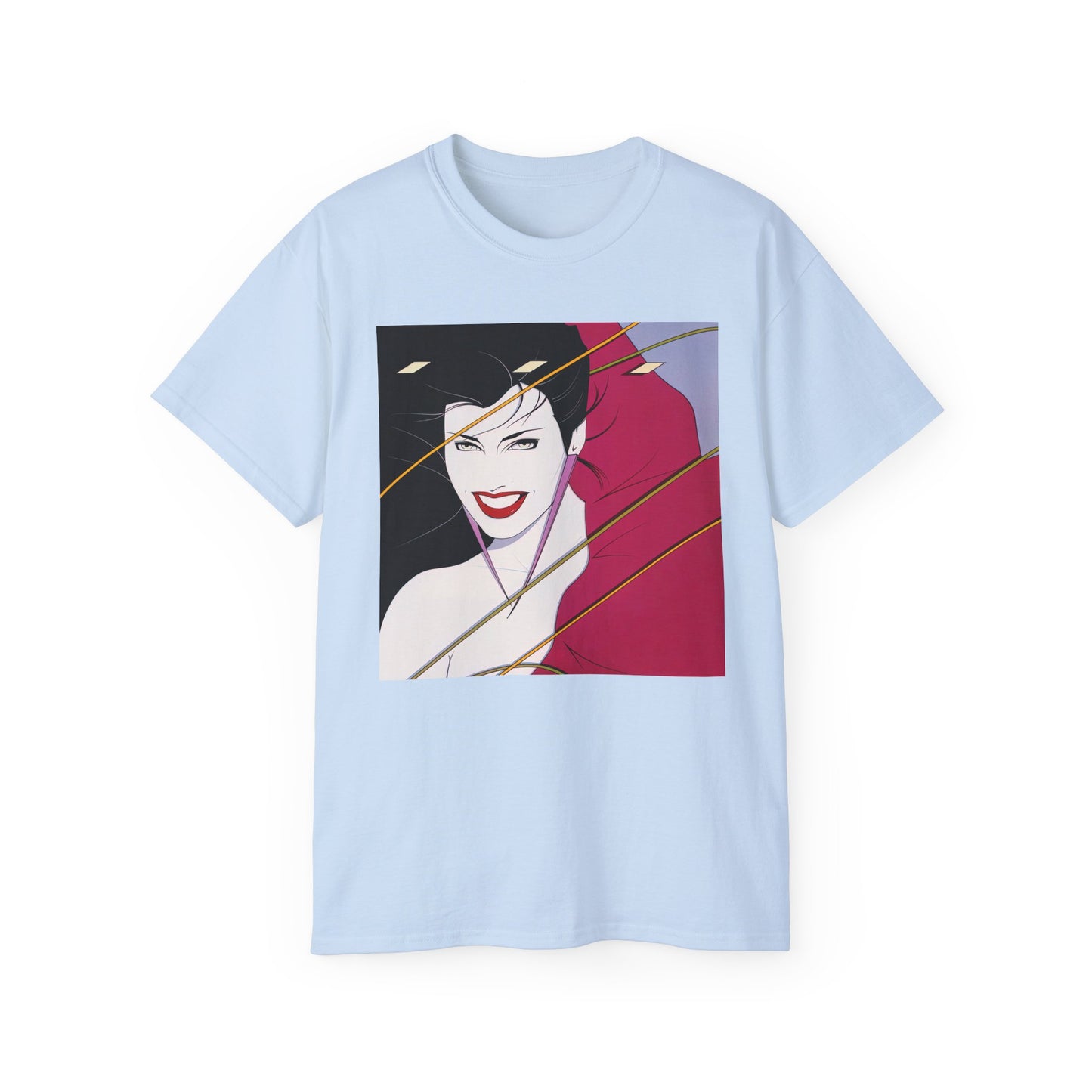 Rock-Inspired Opus 80s New Wave Glam Pop Art Cover Portrait Unisex Tee