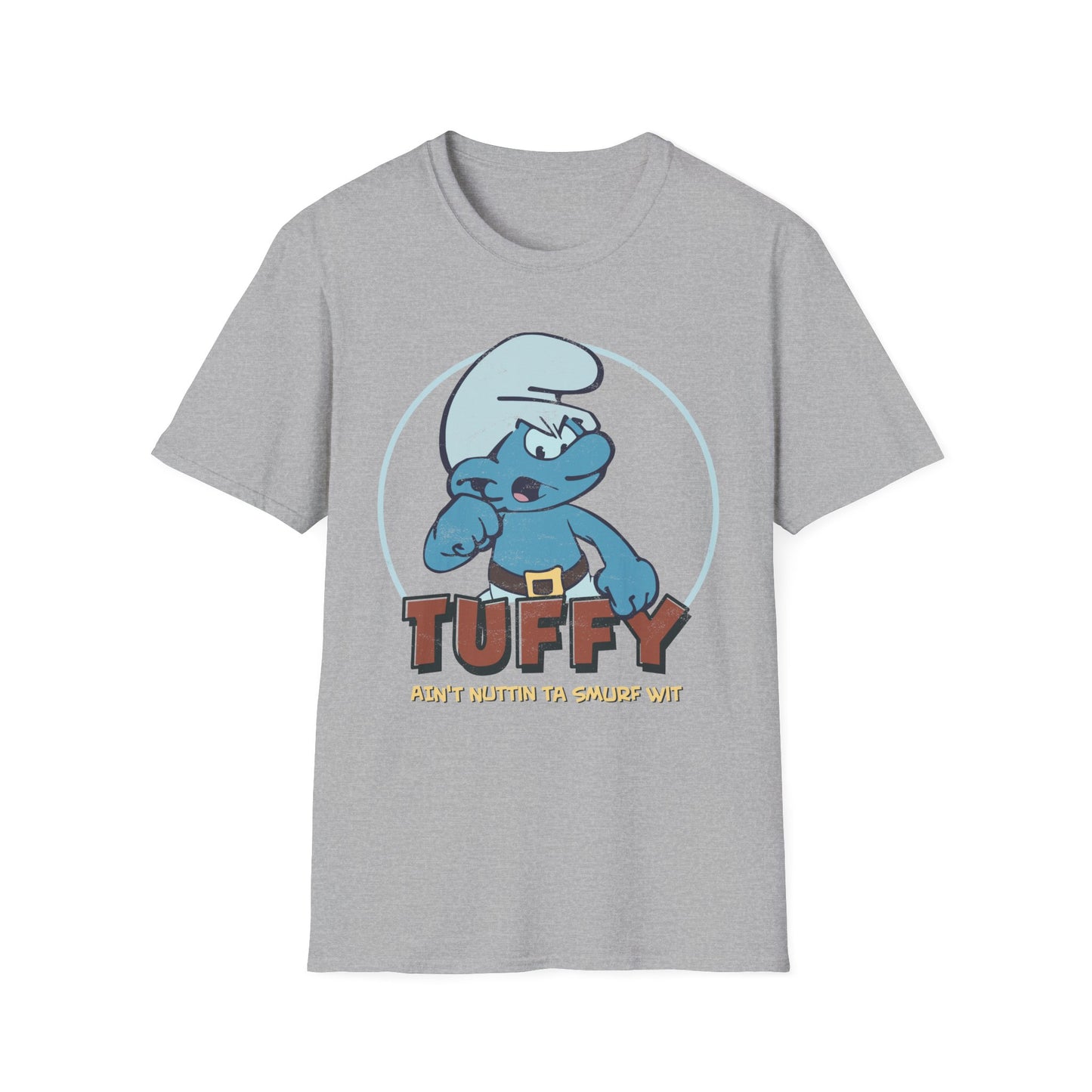 Tuffy Ain’t Nuttin Hip Hop Cartoon Parody Distressed Unisex Softstyle T-Shirt