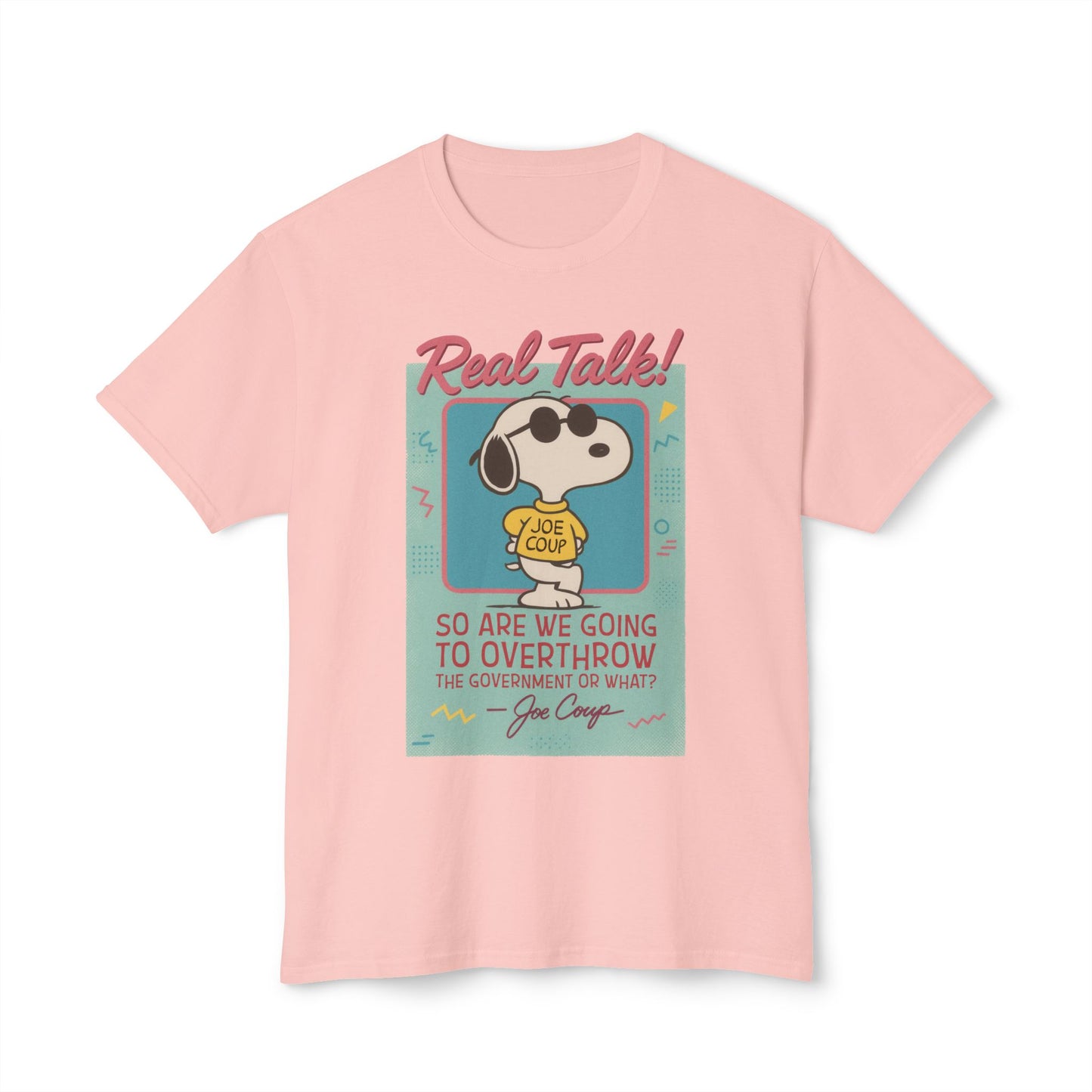 Joe Coup Funny Cartoon Beagle Meme Political Humor T-Shirt