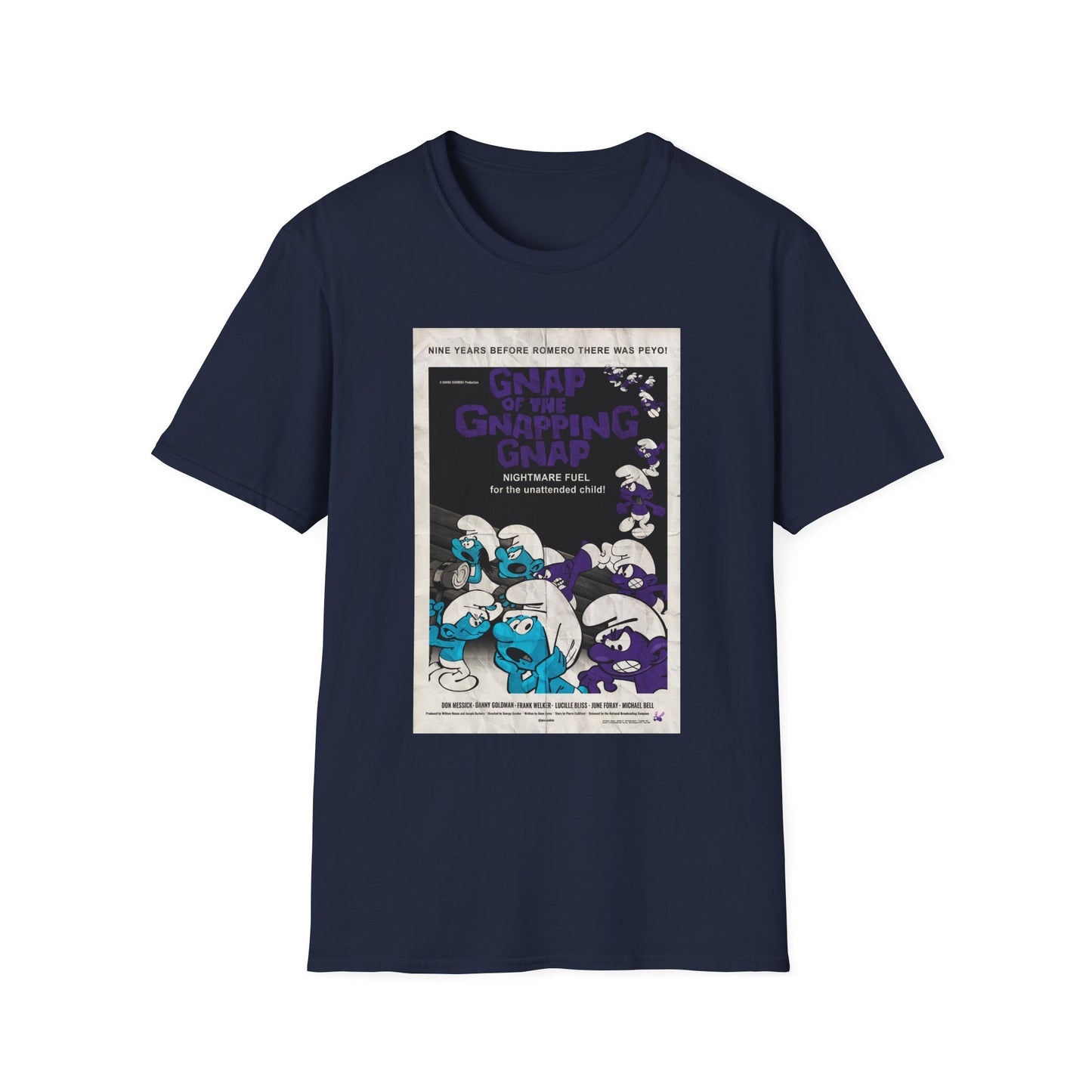 GNAP OF THE GNAPPING GNAP x Night of the Living Dead Poster (Vintage) Unisex Softstyle T-Shirt