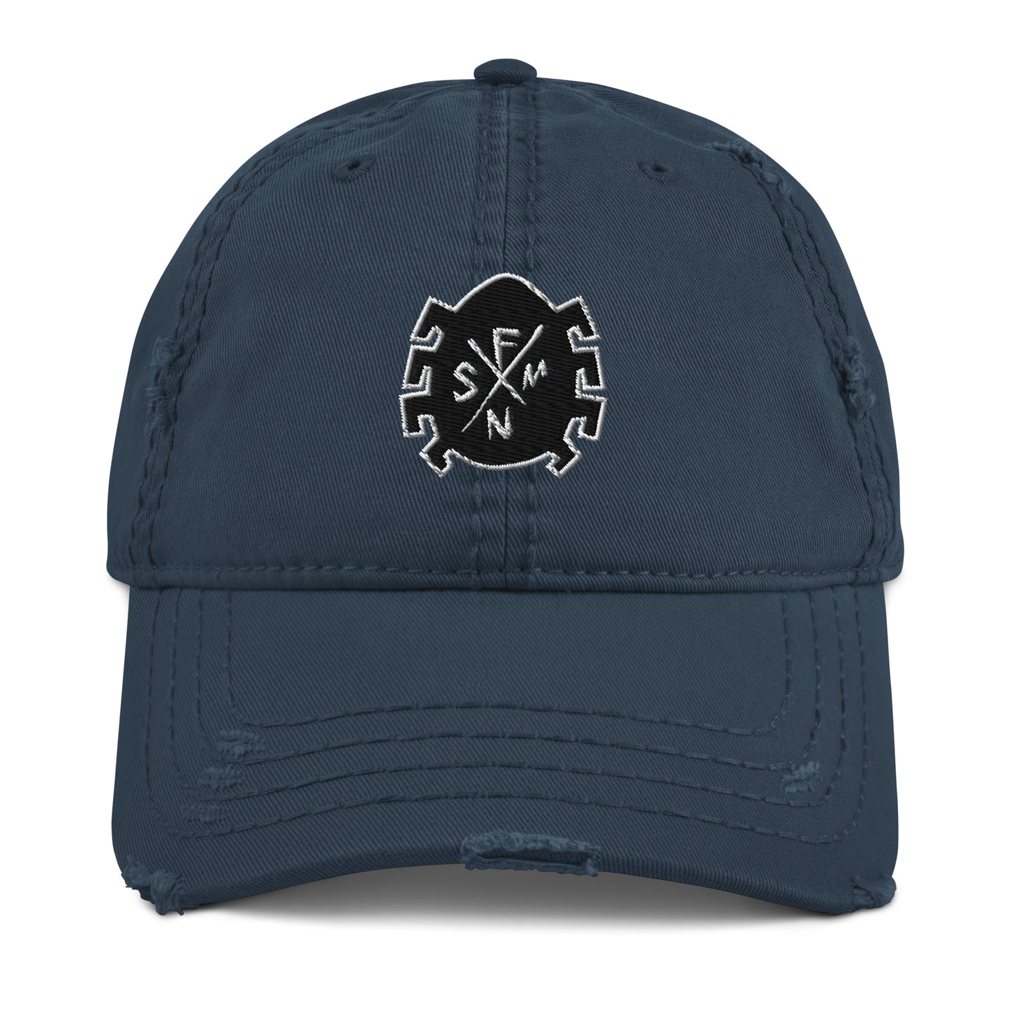Anarchic Spider Embroidered Patch Logo | Friendly Neighborhood FNSM Punk Rock Style Distressed Cap