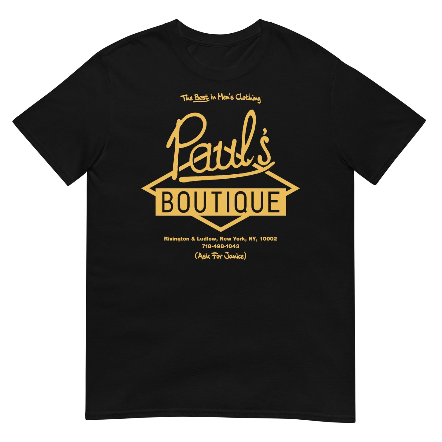 Paul’s Boutique “The Best in Men’s Clothing” Diamond Logo (Gold) Softstyle Tee