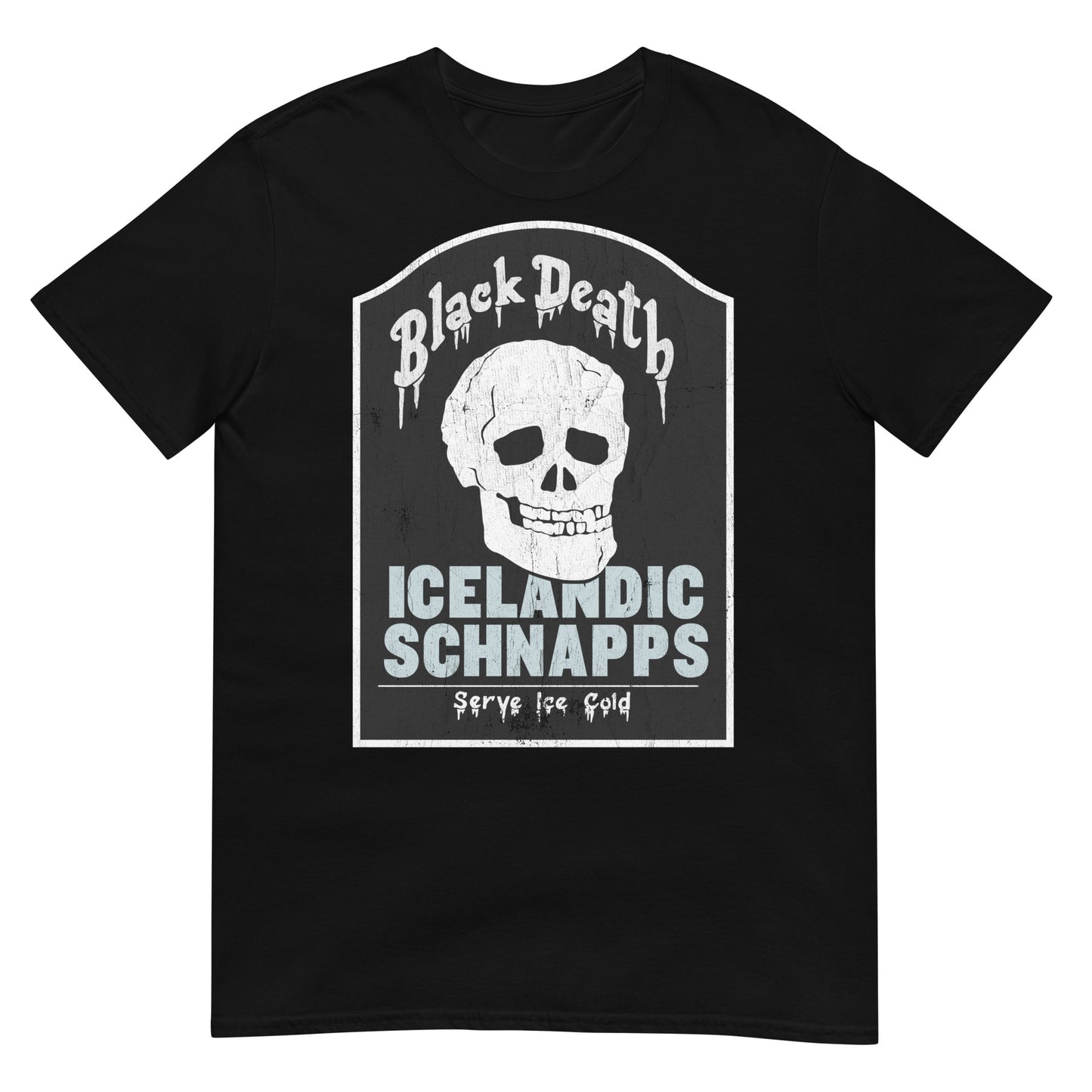 BD Icelandic Schnapps Tombstone Distressed Softstyle Unisex T-Shirt