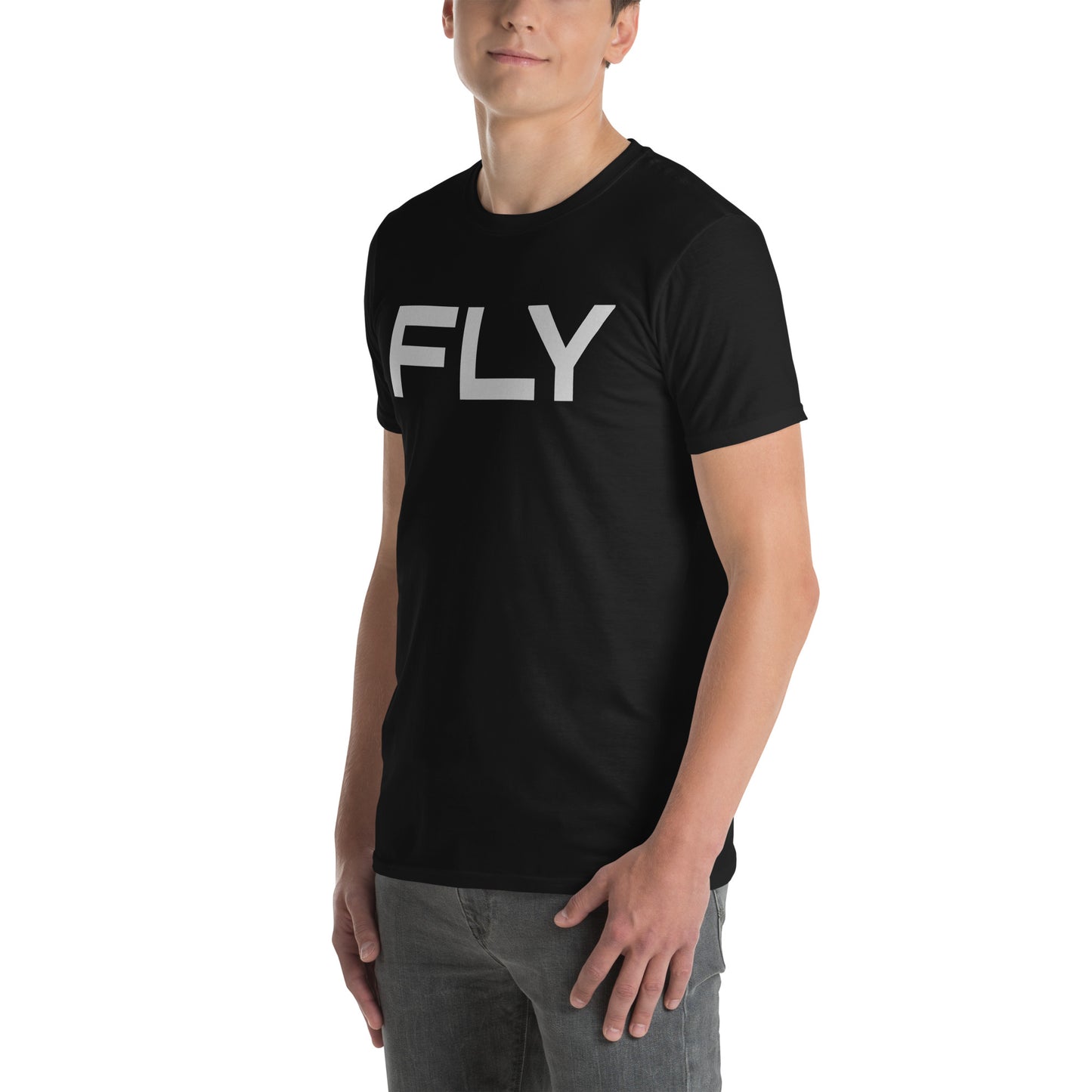 FLY 1970s Minimalist Statement Graphic | As Worn By John Lennon | Softstyle Unisex T-Shirt