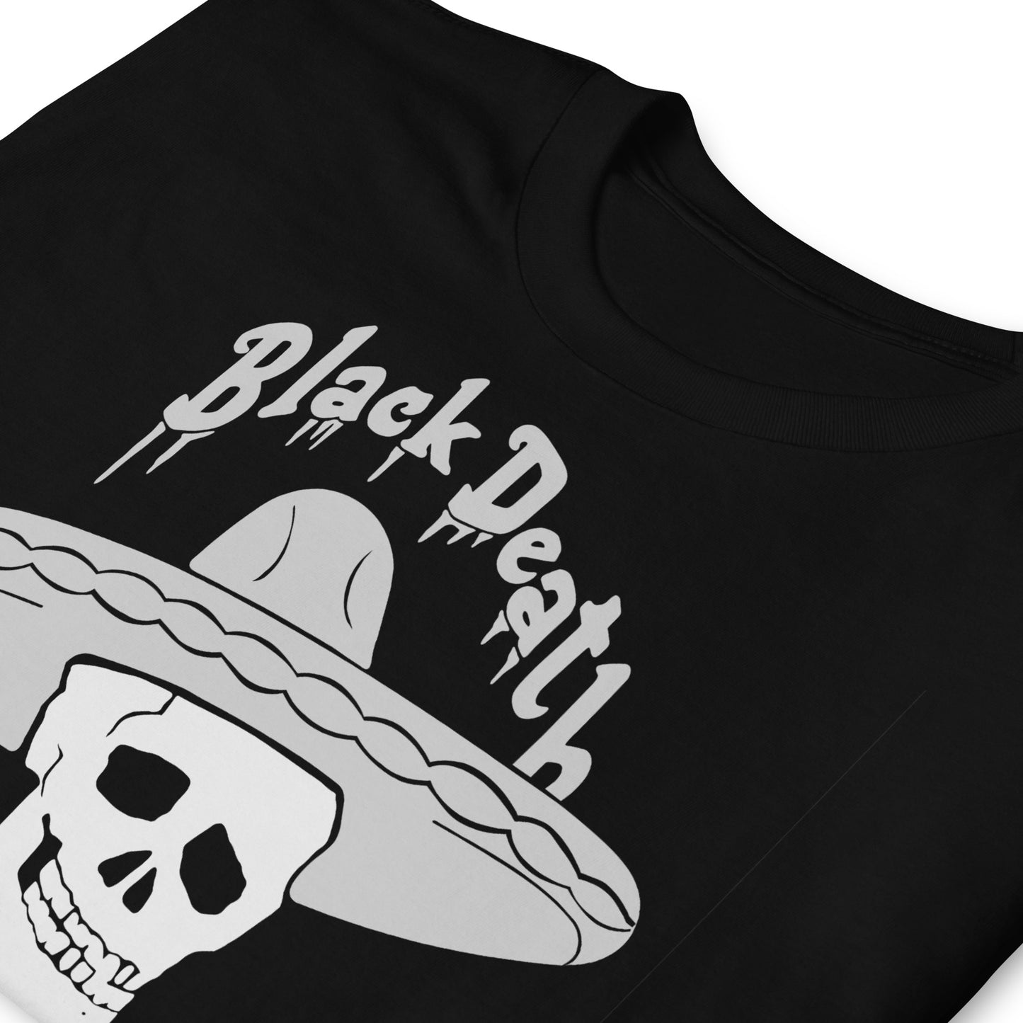 BD Silver Tequila Sombrero Skull Softstyle Unisex T-Shirt