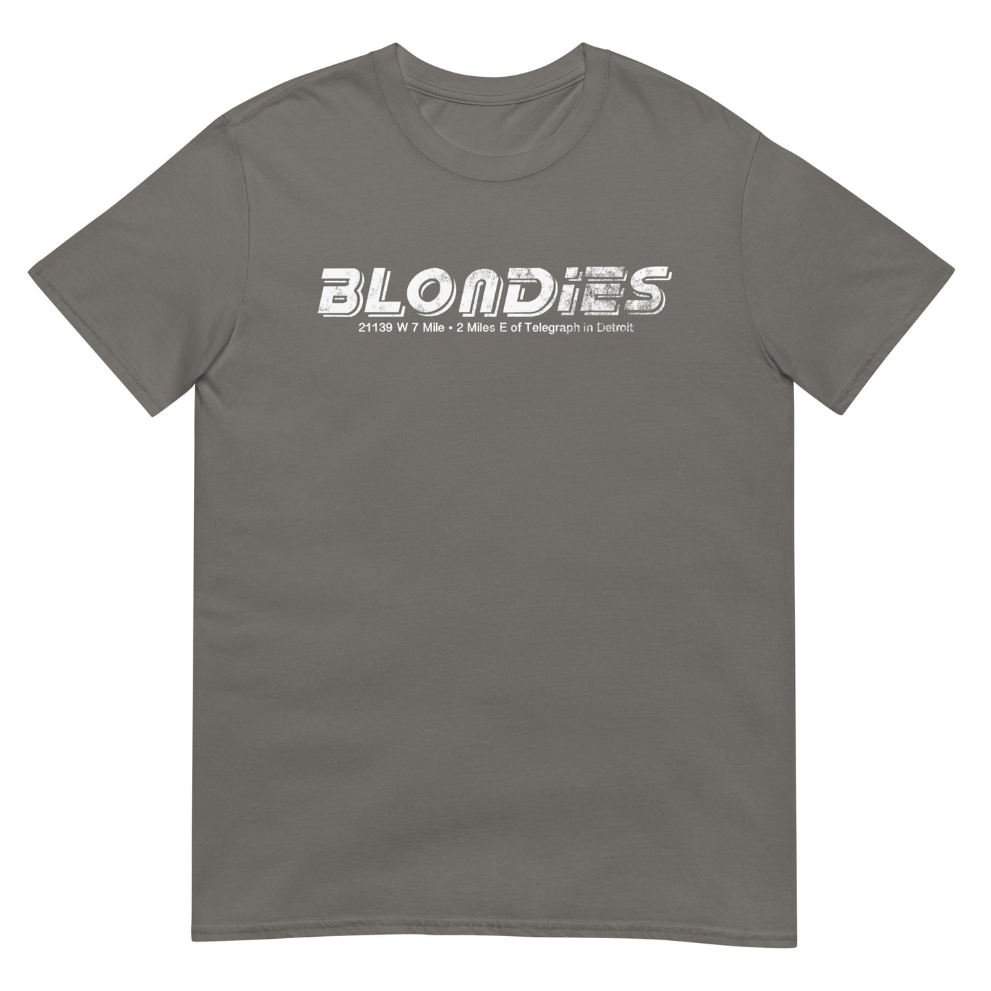 Blondies Detroit Legendary Rock Club Distressed Softstyle Venue Tee