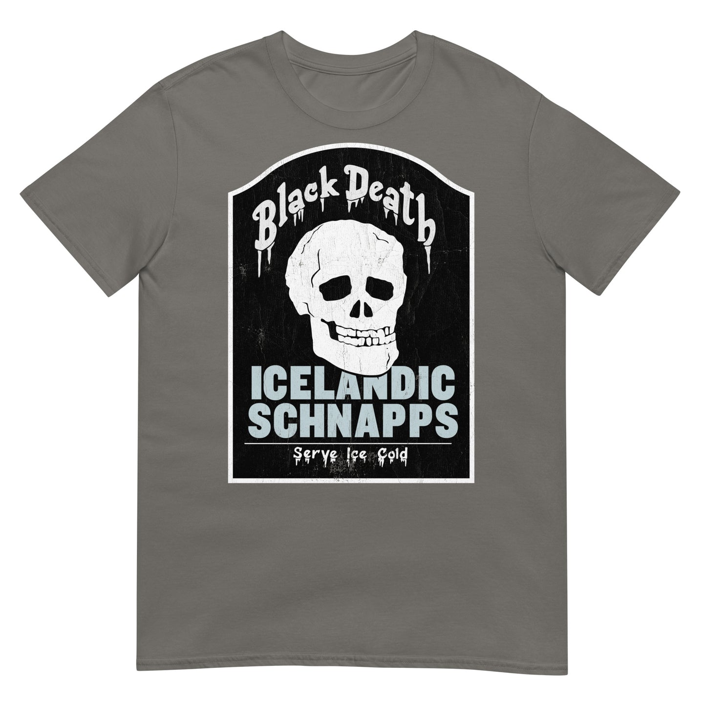 BD Icelandic Schnapps Tombstone Distressed Softstyle Unisex T-Shirt