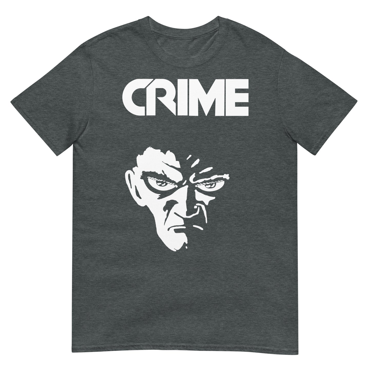 CRIME Raw 70s Punk Face | Softstyle Unisex Rebel Shirt