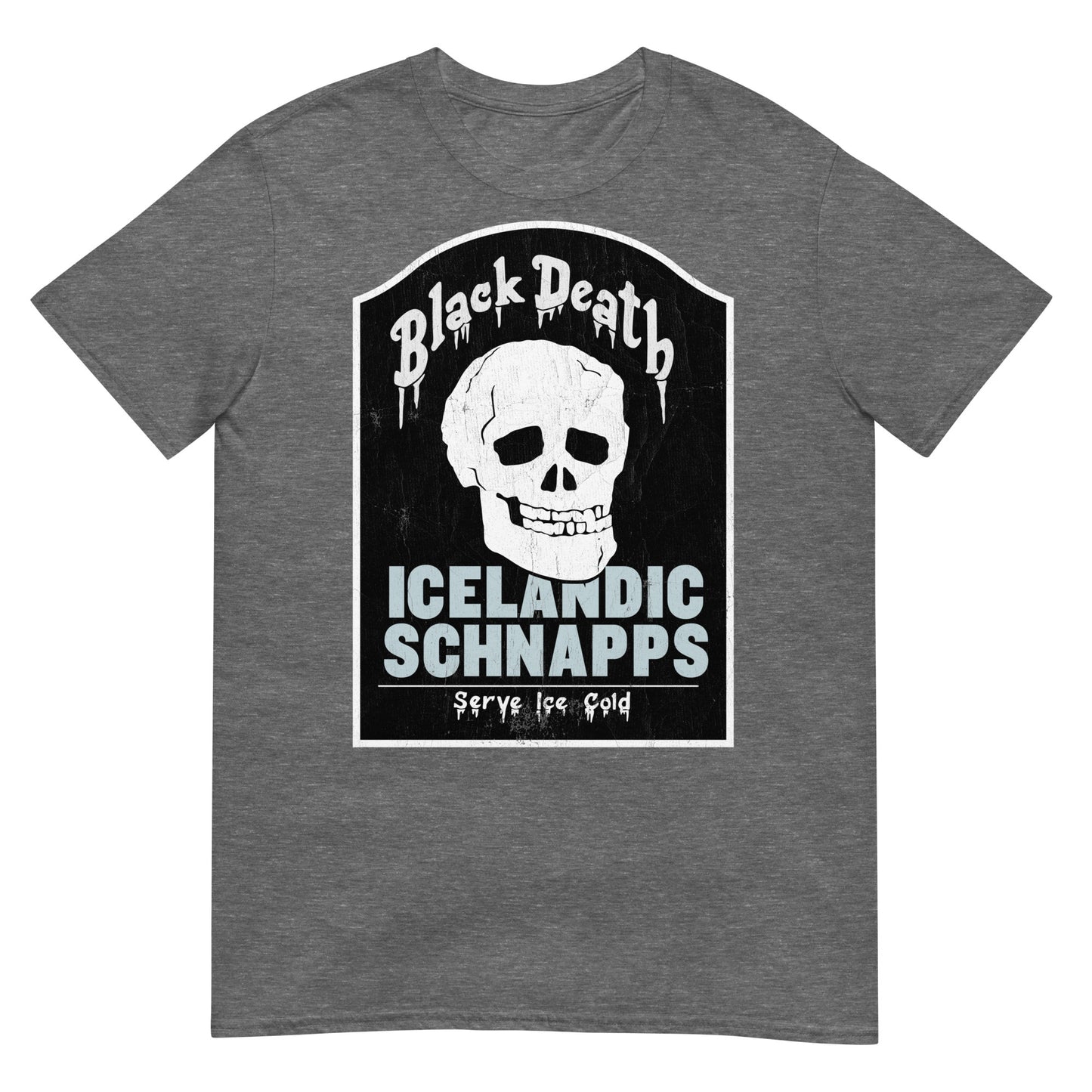 BD Icelandic Schnapps Tombstone Distressed Softstyle Unisex T-Shirt