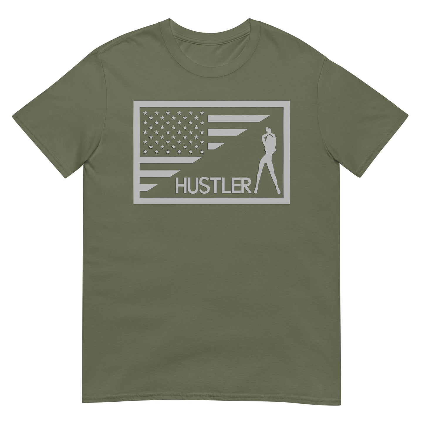 Hustler Chrome Flag Softstyle Unisex T-Shirt